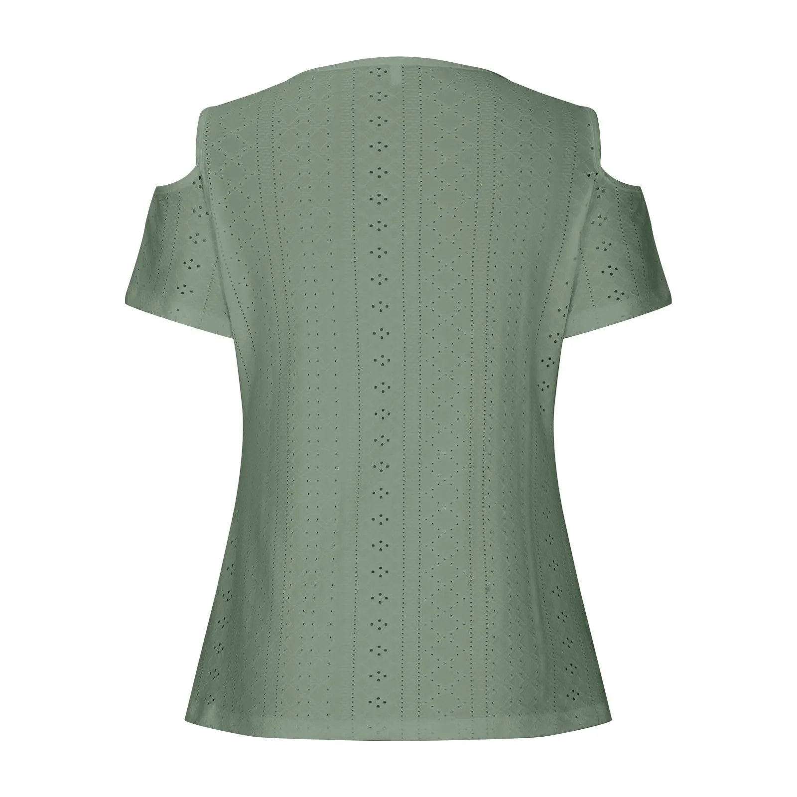 Uwdiohq Polo Donna Manica Corta in Cotone Elegante Bianca - immagine 5
