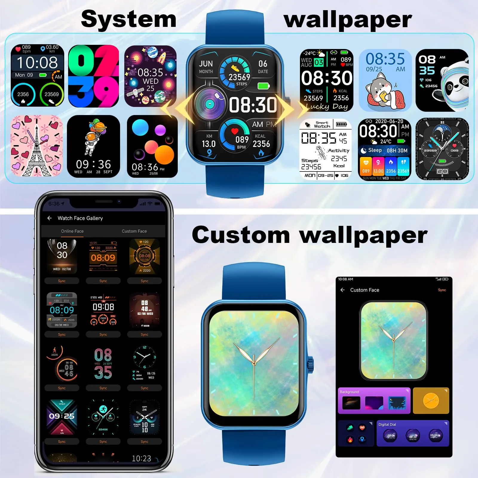 PTHTECHUS Smartwatch per Bambini 1.83" con Contapassi, Bluetooth, 25 Modalità Sportive e Fitness Tracker per Ragazzi e Ragazze 8-16 Anni - immagine 7