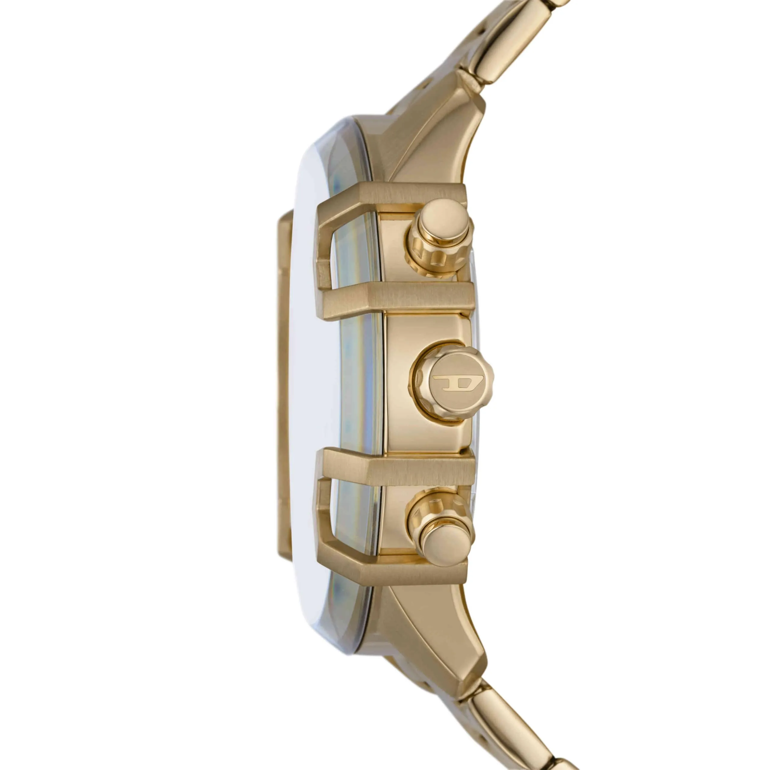Diesel Griffed Orologio da Uomo Cronografo, Acciaio Inox Placcato Oro, 48 mm, DZ4595 - immagine 3