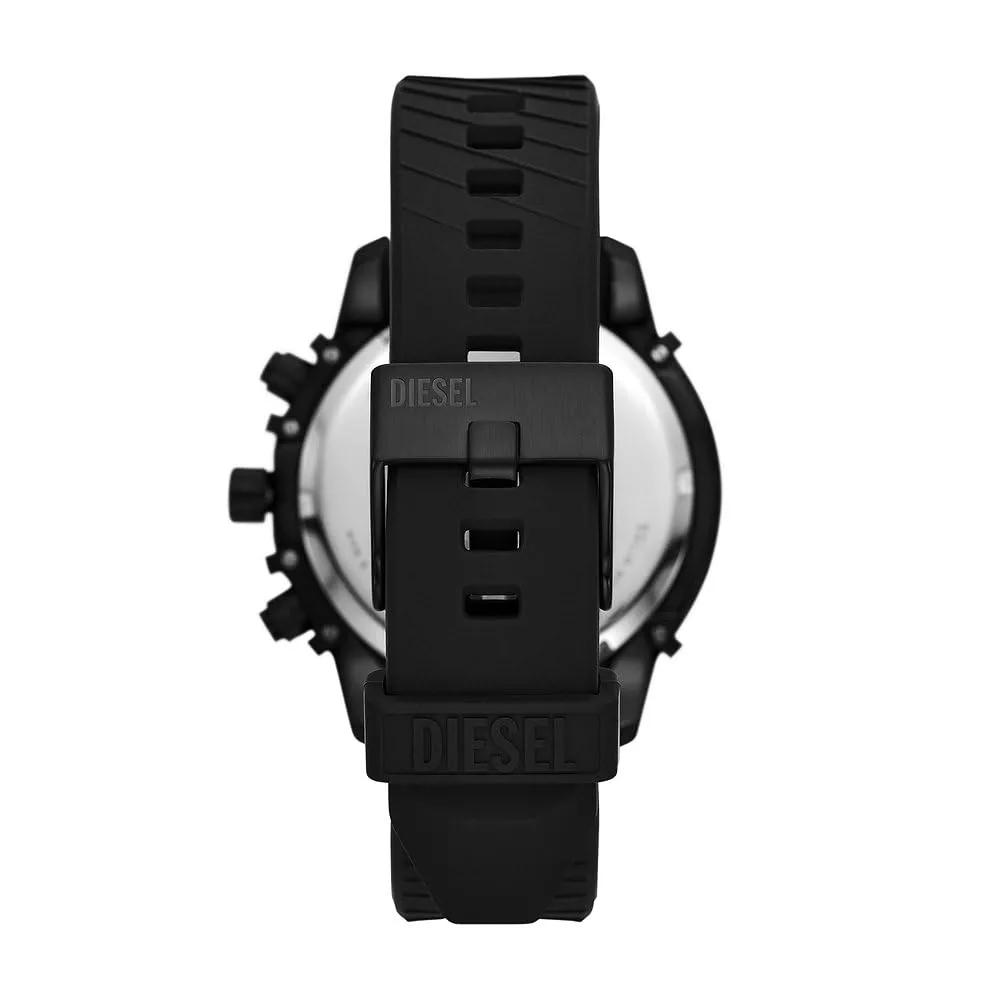 Diesel Griffed Orologio da Uomo Cronografo in Acciaio Inossidabile, Cassa 48 mm, Nero DZ4650SET - immagine 3