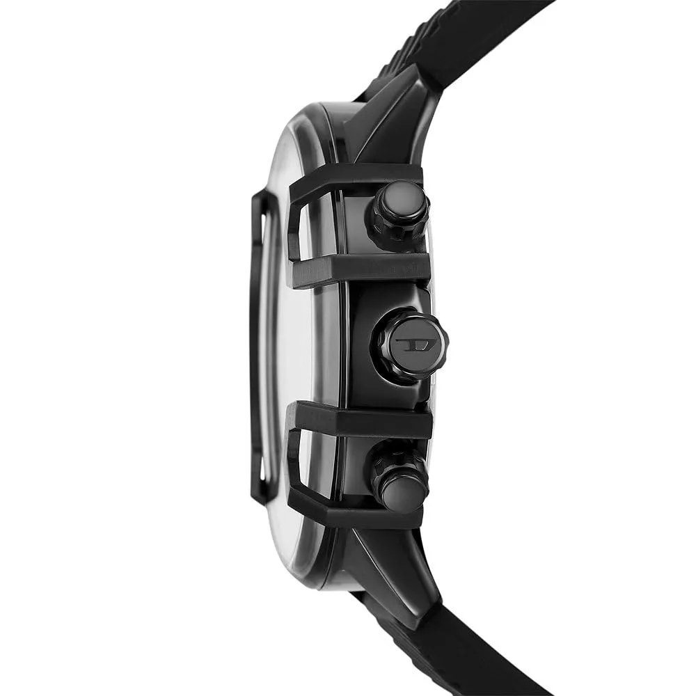 Diesel Griffed Orologio da Uomo Cronografo in Acciaio Inossidabile, Cassa 48 mm, Nero DZ4650SET - immagine 4