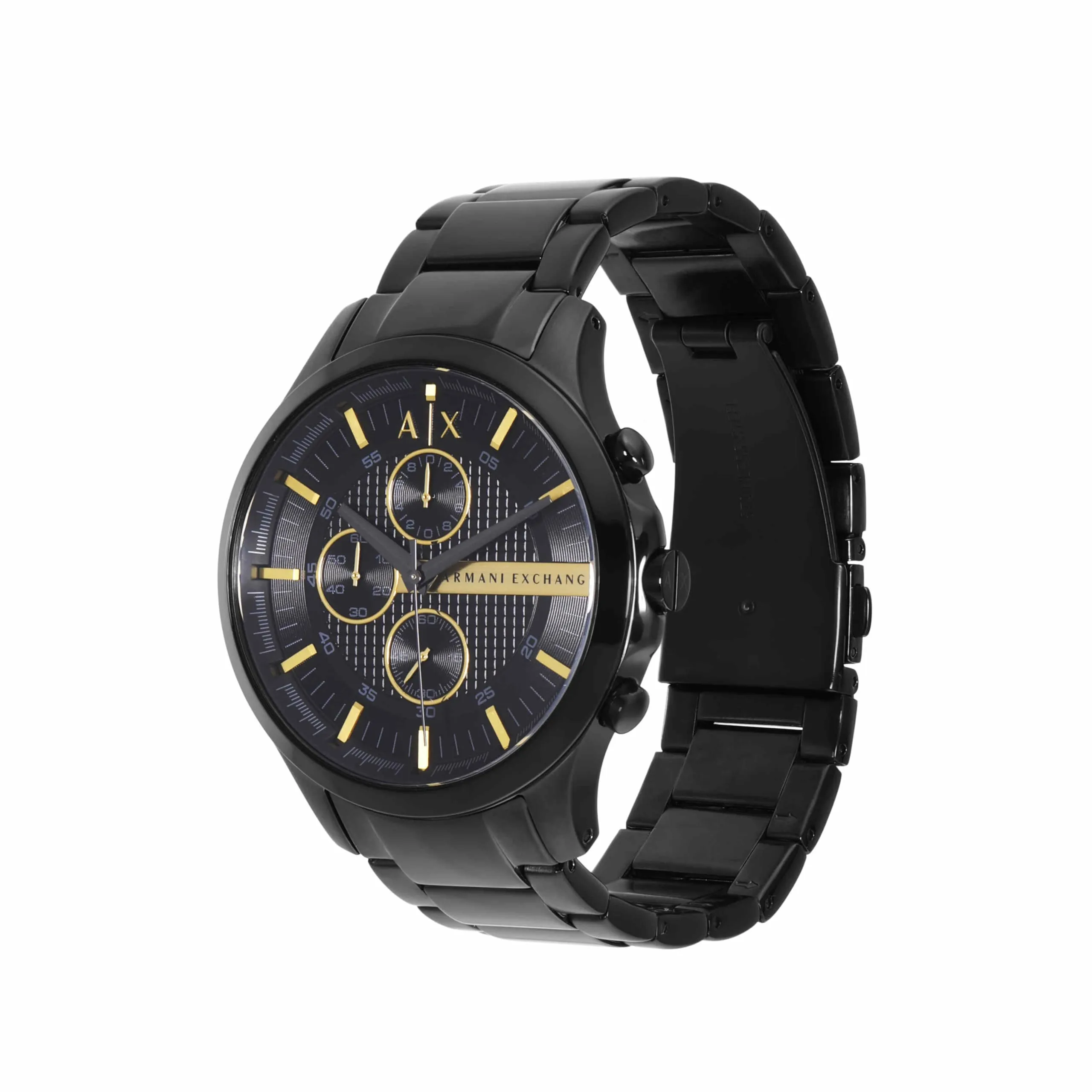 Armani Exchange AX2164 Orologio Cronografo da Uomo, 46 mm, Acciaio Inossidabile, Nero Jet - immagine 3