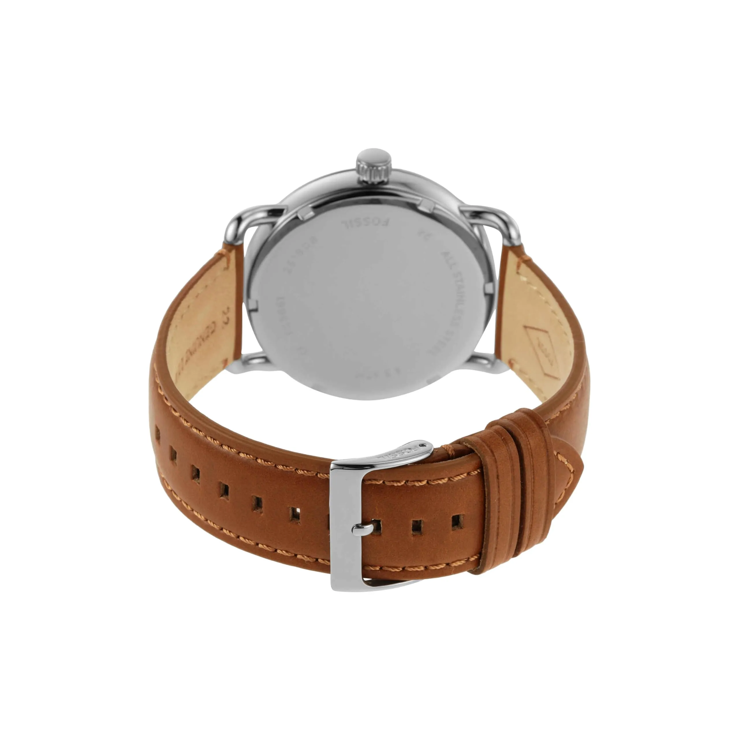 Fossil Copeland FS5661 Orologio da Uomo 42 mm in Acciaio Inossidabile e Pelle, Blu - immagine 4