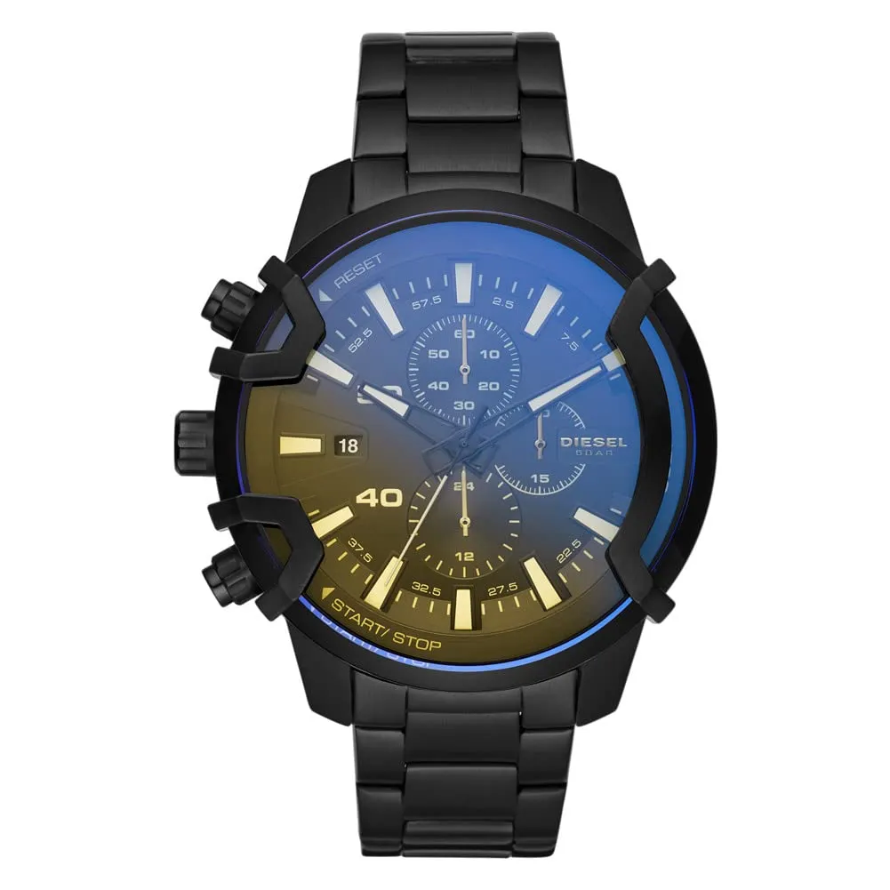 Diesel Griffed Cronografo da Uomo, Acciaio Inossidabile Nero, 48 mm, DZ4529 - immagine 1