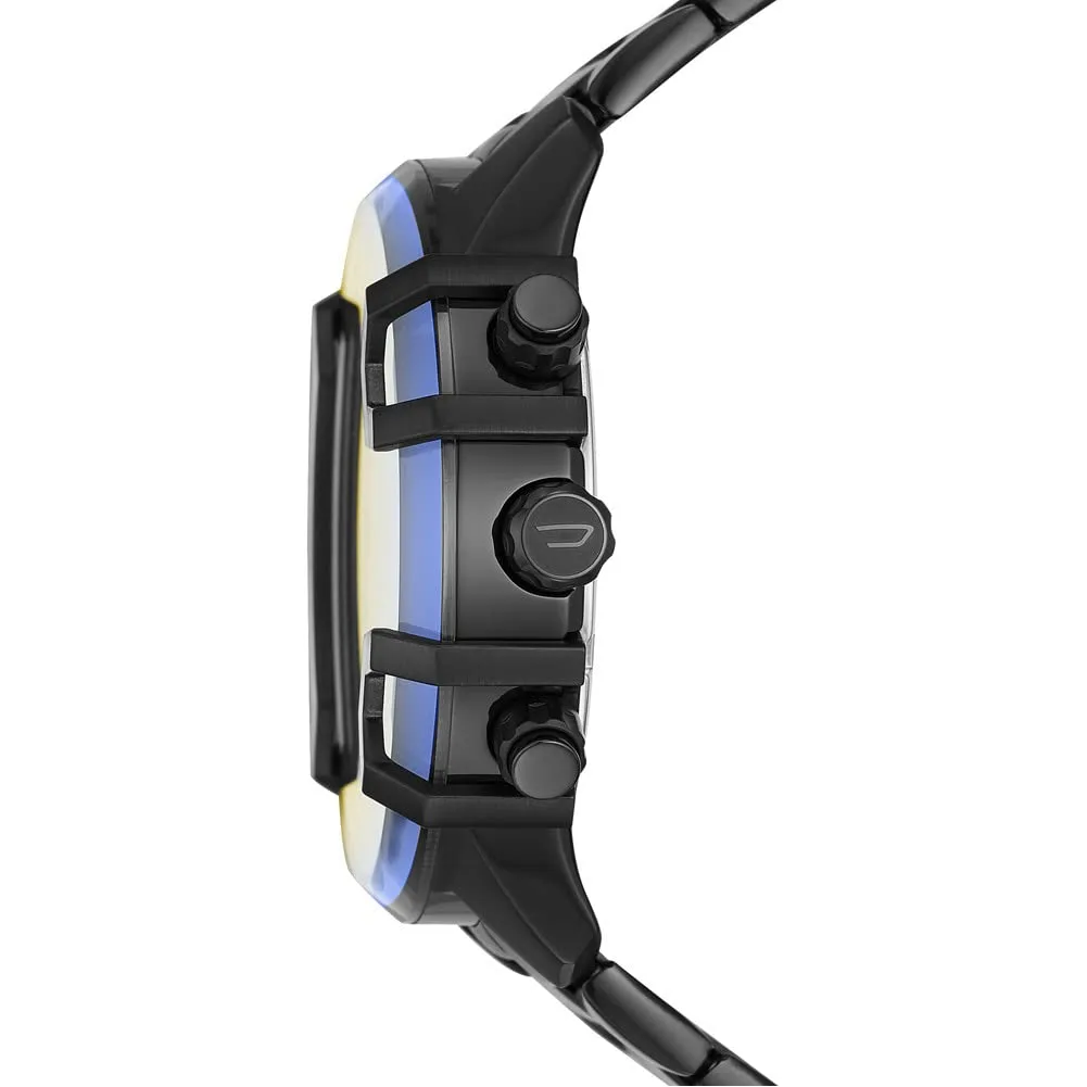 Diesel Griffed Cronografo da Uomo, Acciaio Inossidabile Nero, 48 mm, DZ4529 - immagine 2