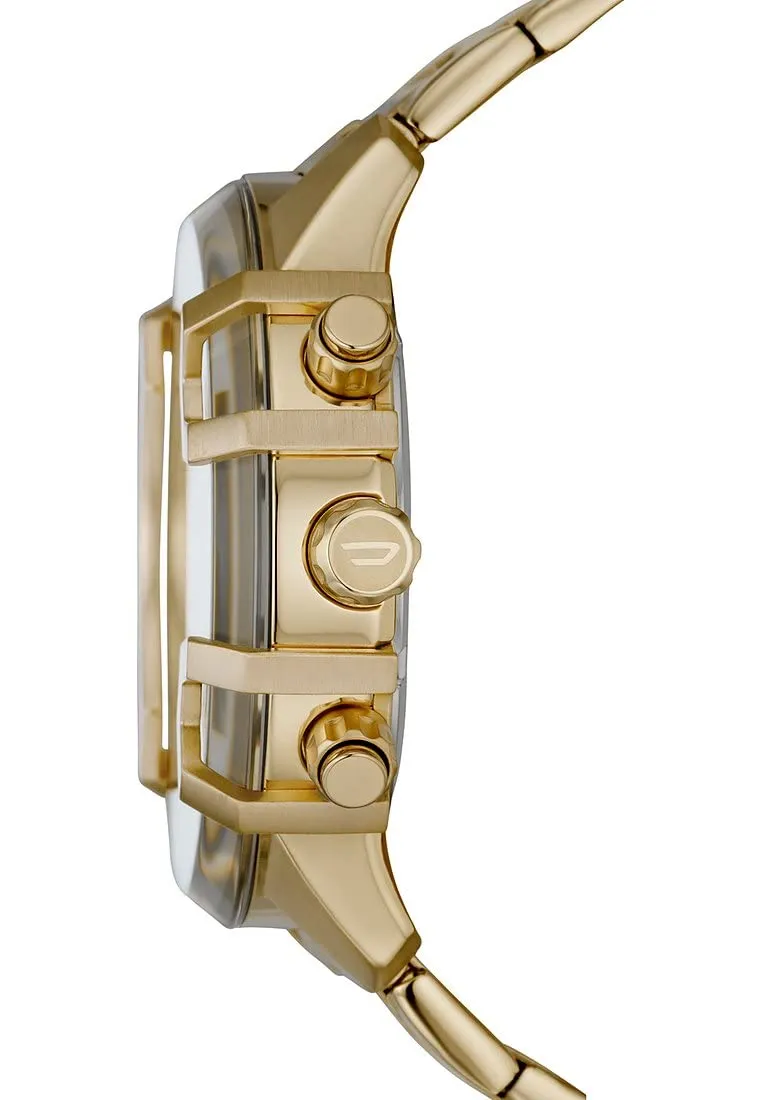 Diesel Griffed Cronografo da Uomo, Acciaio Inossidabile Placcato Oro, 48 mm, DZ4573 - immagine 3