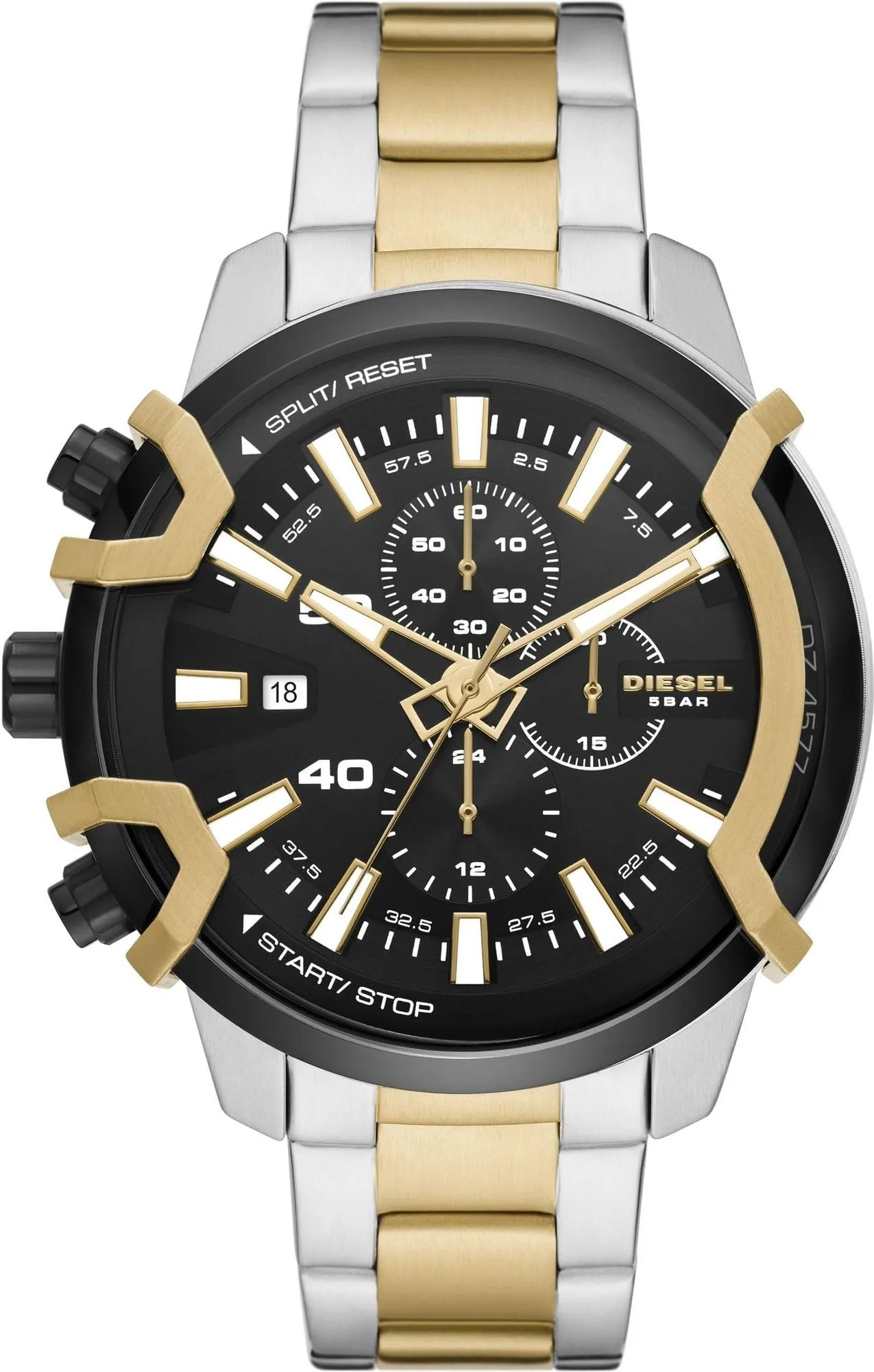 Diesel Griffed Orologio Cronografo da Uomo in Acciaio Inox Tricolore 48 mm DZ4577 - immagine 1