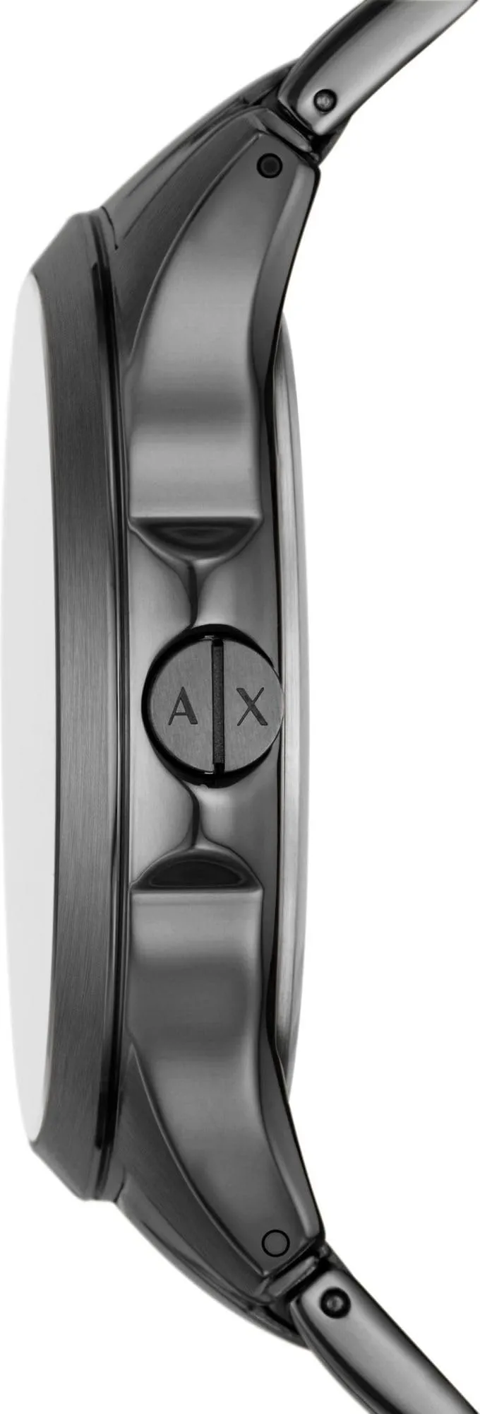 Armani Exchange AX2454 Orologio Cronografo da Uomo 46mm in Acciaio Grigio Scuro e Nero - immagine 4