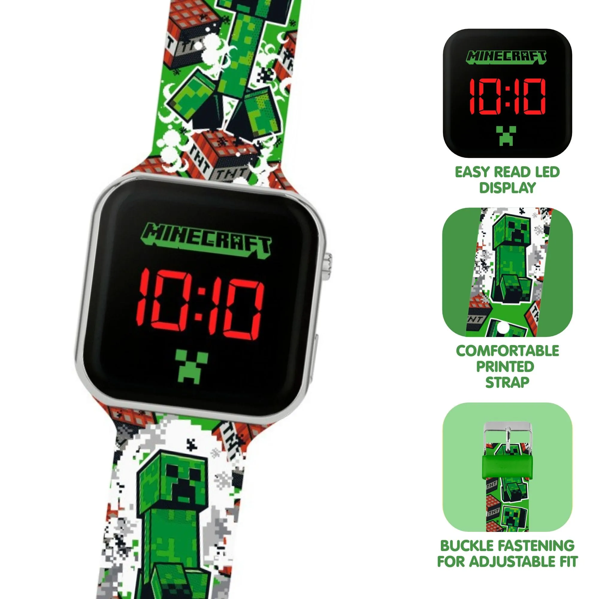 Accutime Minecraft TNT Junior LED Watch - MIN4181 - immagine 3