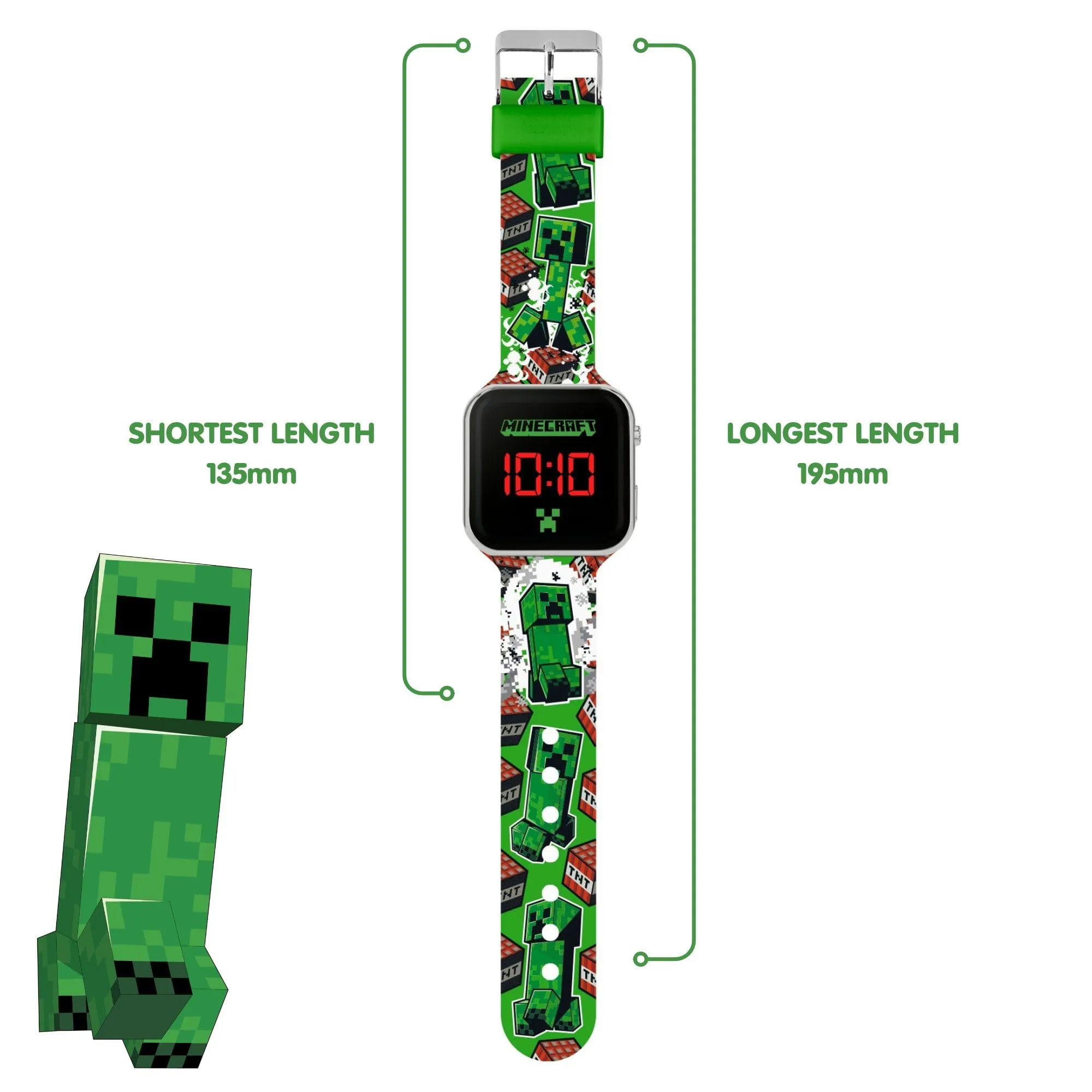 Accutime Minecraft TNT Junior LED Watch - MIN4181 - immagine 4