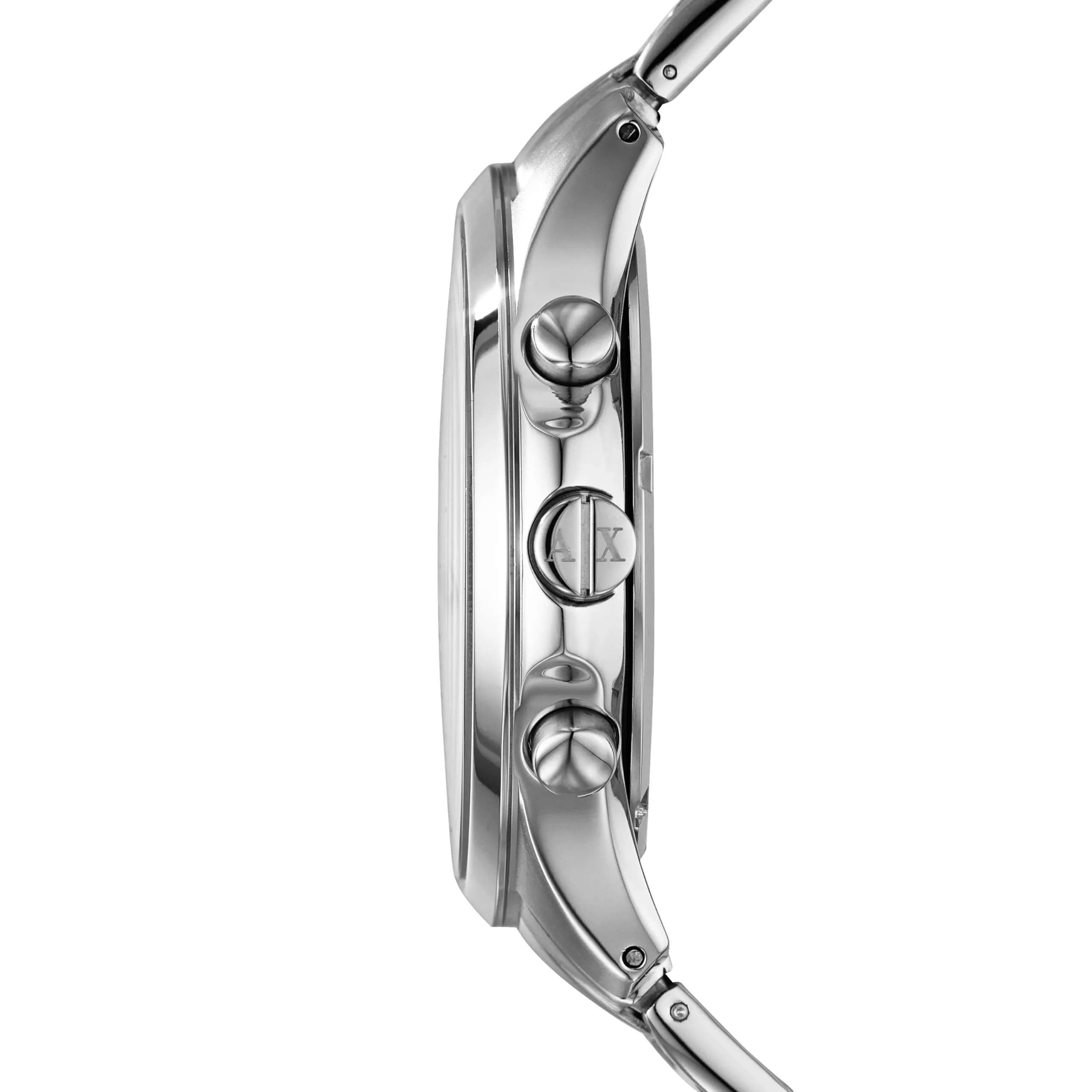 Armani Exchange AX2155 Orologio da Uomo Cronografo in Acciaio Argento e Blu, 46 mm - immagine 2