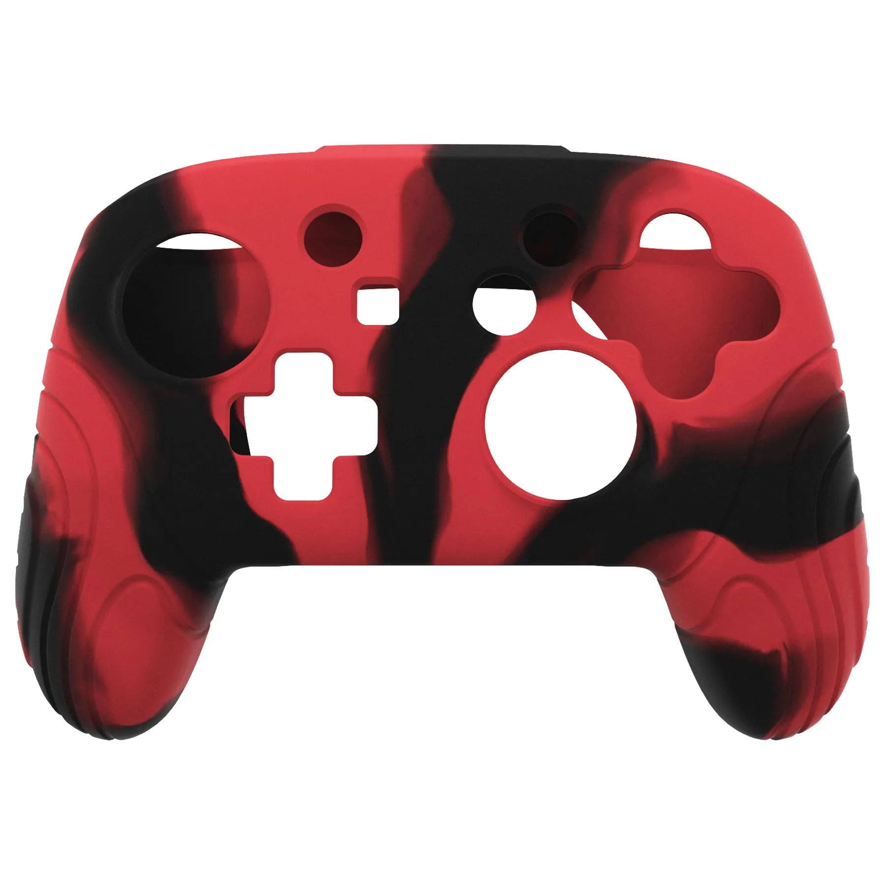 playvital Cover for Nintendo Switch Pro Controller, Nero Rosso - immagine 2