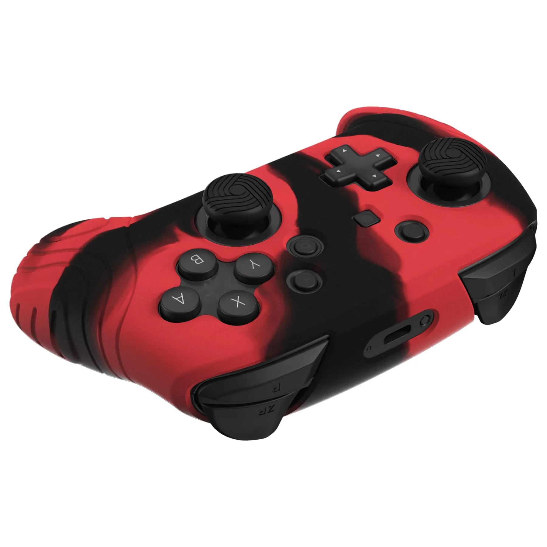 playvital Cover for Nintendo Switch Pro Controller, Nero Rosso - immagine 8