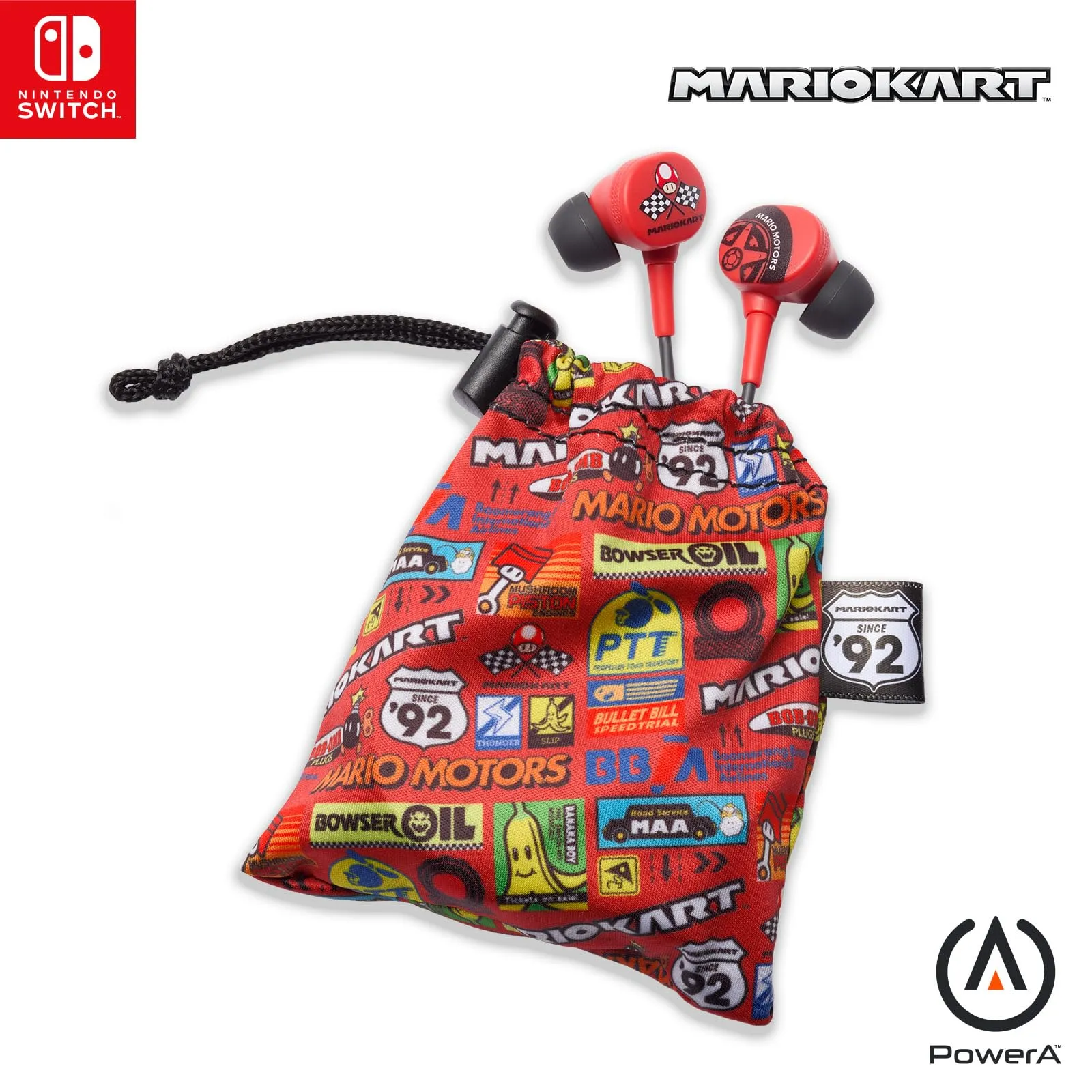PowerA Auricolari a filo Nintendo Switch - Mario Kart Motors - immagine 1