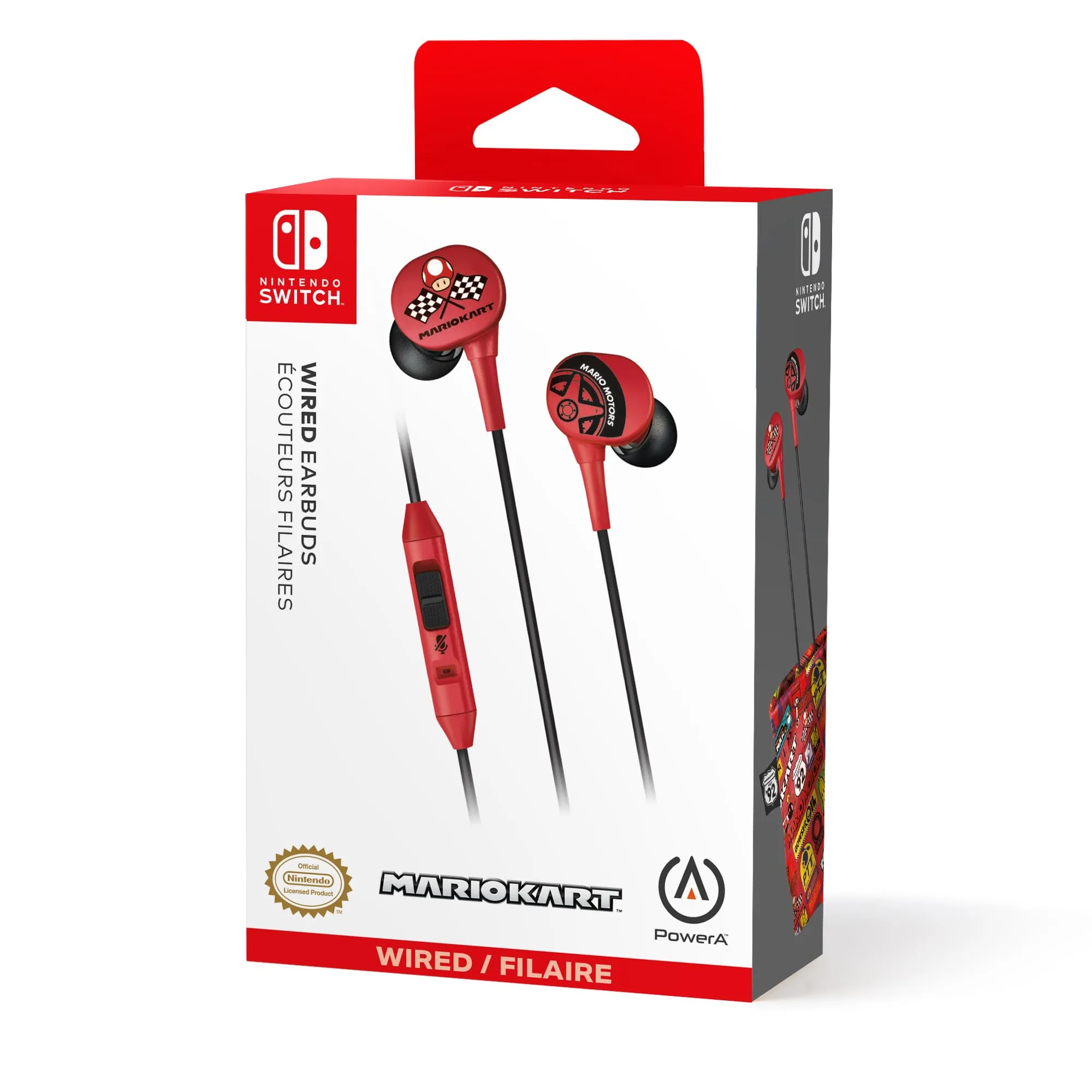 PowerA Auricolari a filo Nintendo Switch - Mario Kart Motors - immagine 9