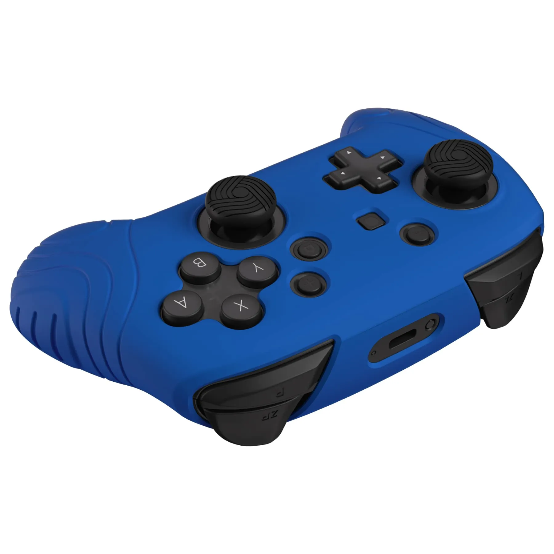 playvital Silicone Cover for Nintendo Switch Pro Controller, Samurai Pattern, Blue - immagine 9