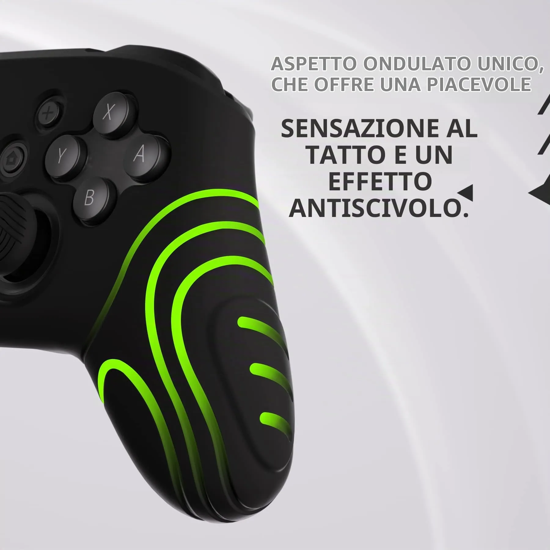 playvital Cover per Nintendo Switch Pro Controller, Nero - immagine 4