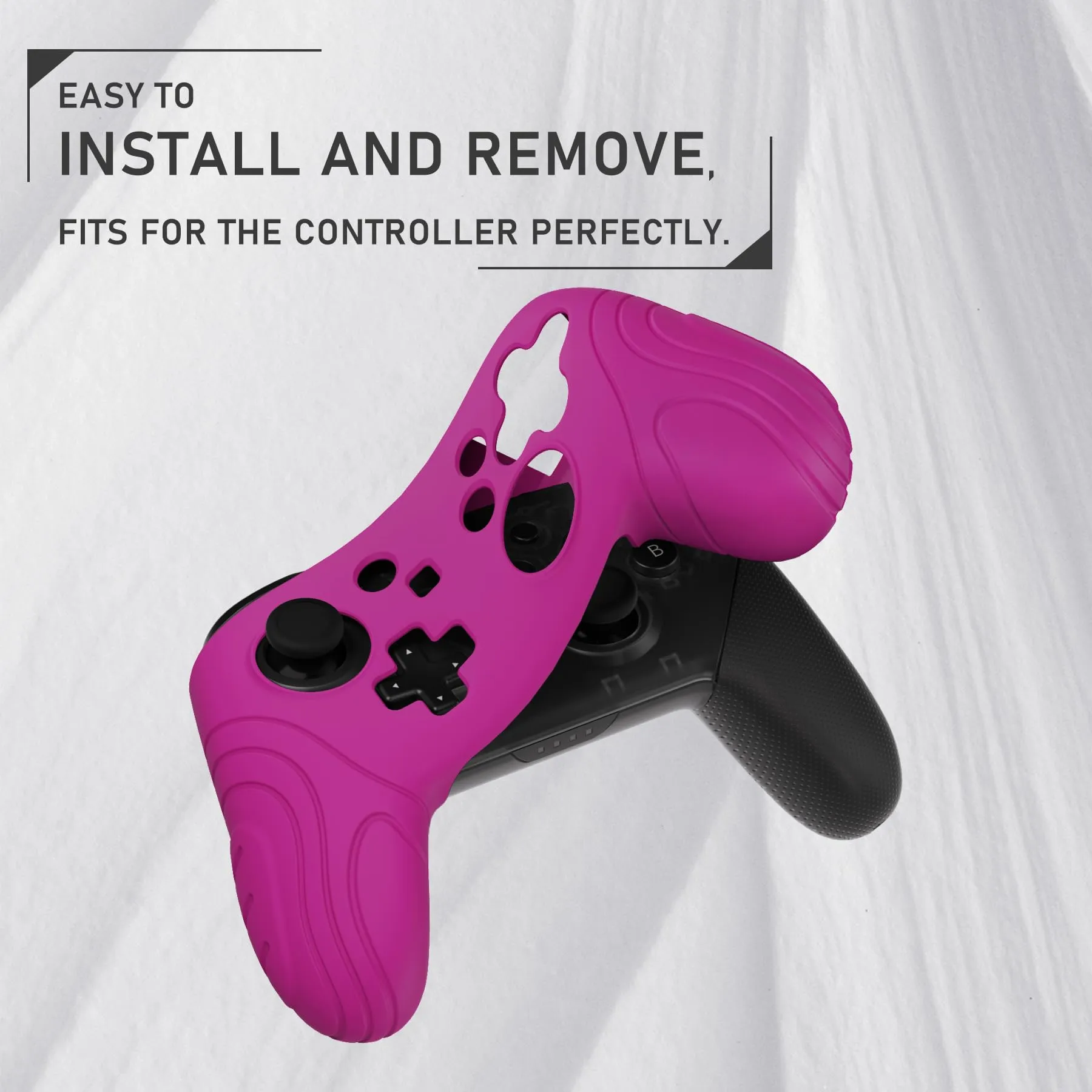 playvital Cover for Nintendo Switch Pro Controller, Neon Purple - immagine 5