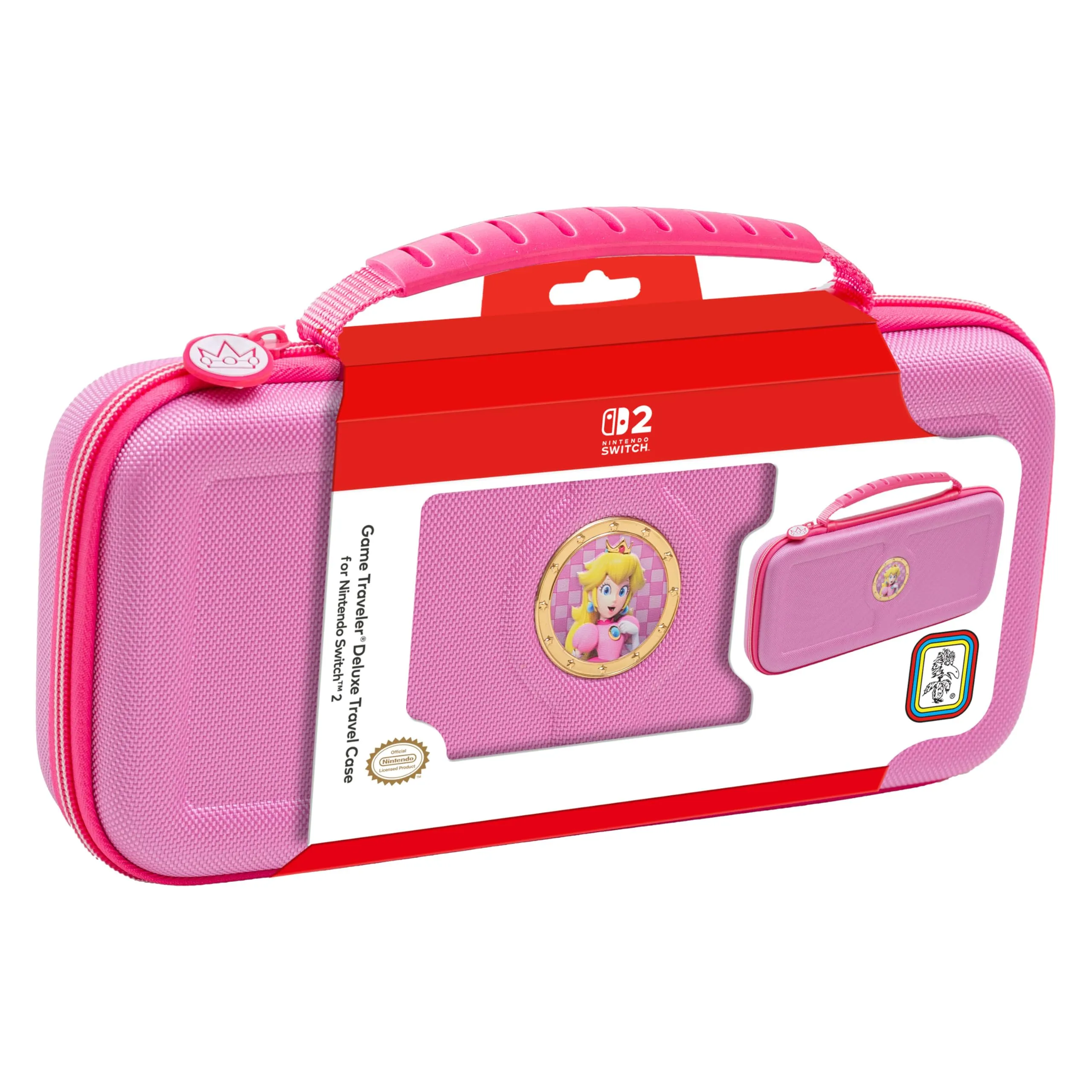 Game Traveler Custodia da viaggio deluxe per Nintendo Switch, OLED, Principessa Peach (PP12) - immagine 1