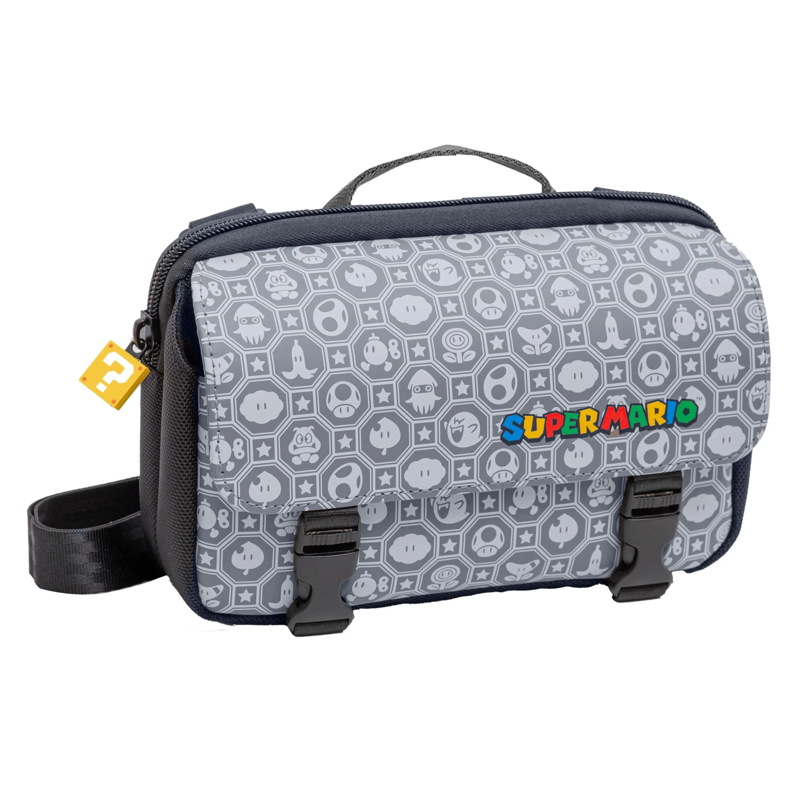 Game Traveler Deluxe Custodia da viaggio per Nintendo Switch, Switch 2, OLED - Super Mario Monogramma (LV17SM) - immagine 2