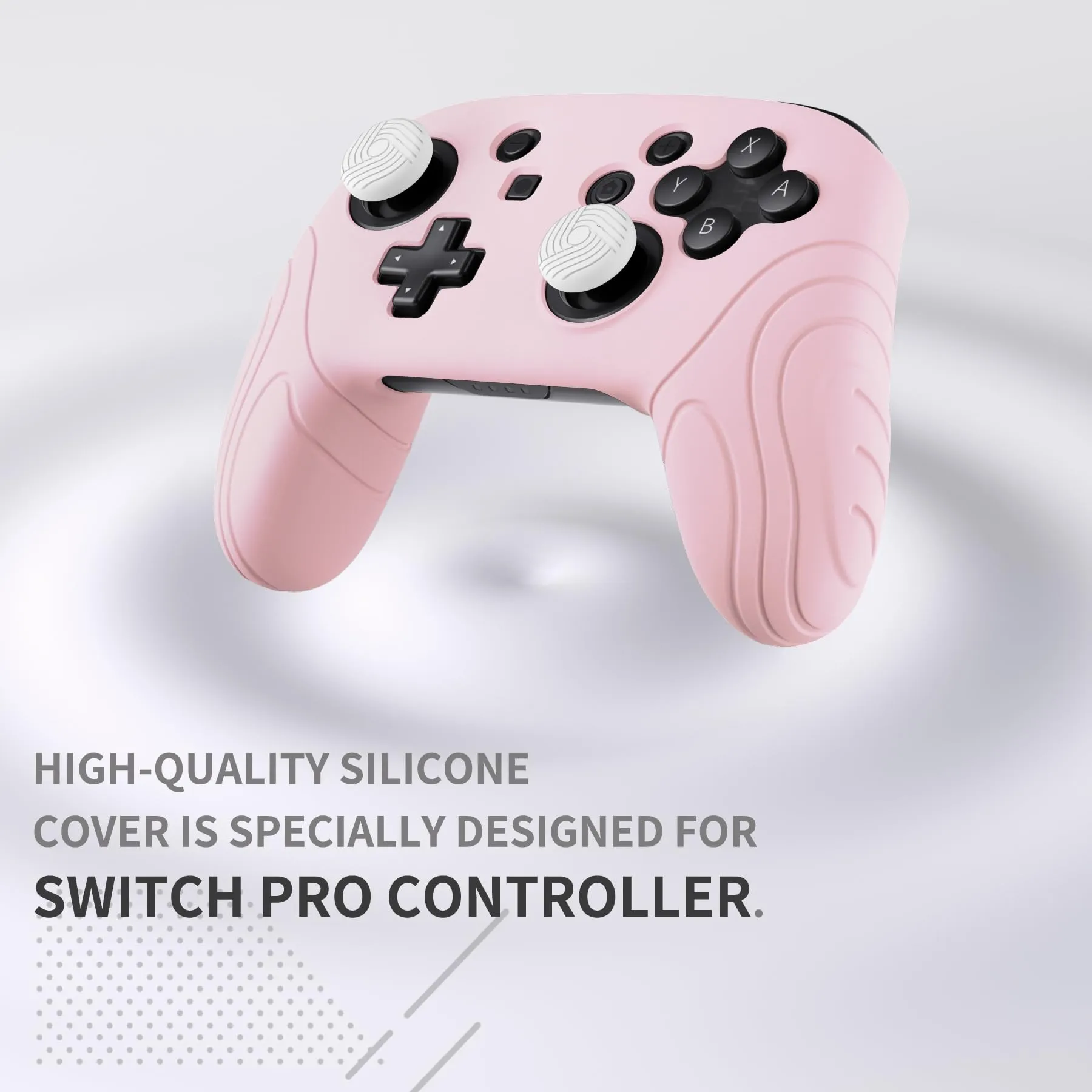 playvital Cover for Nintendo Switch Pro Controller, Pink - immagine 3