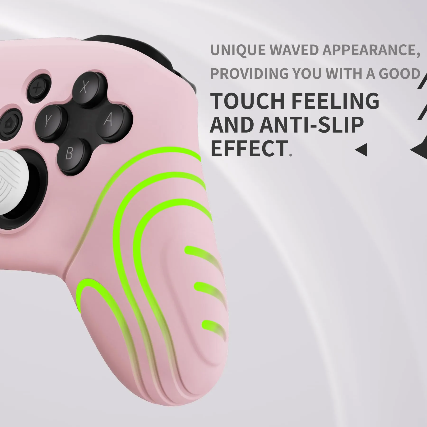 playvital Cover for Nintendo Switch Pro Controller, Pink - immagine 4