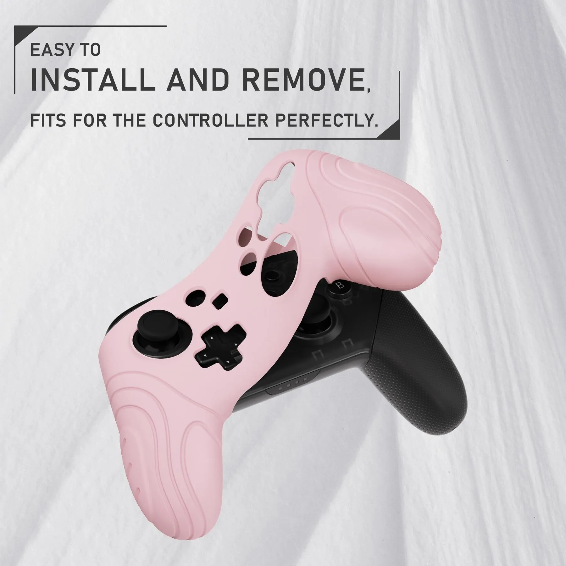 playvital Cover for Nintendo Switch Pro Controller, Pink - immagine 5