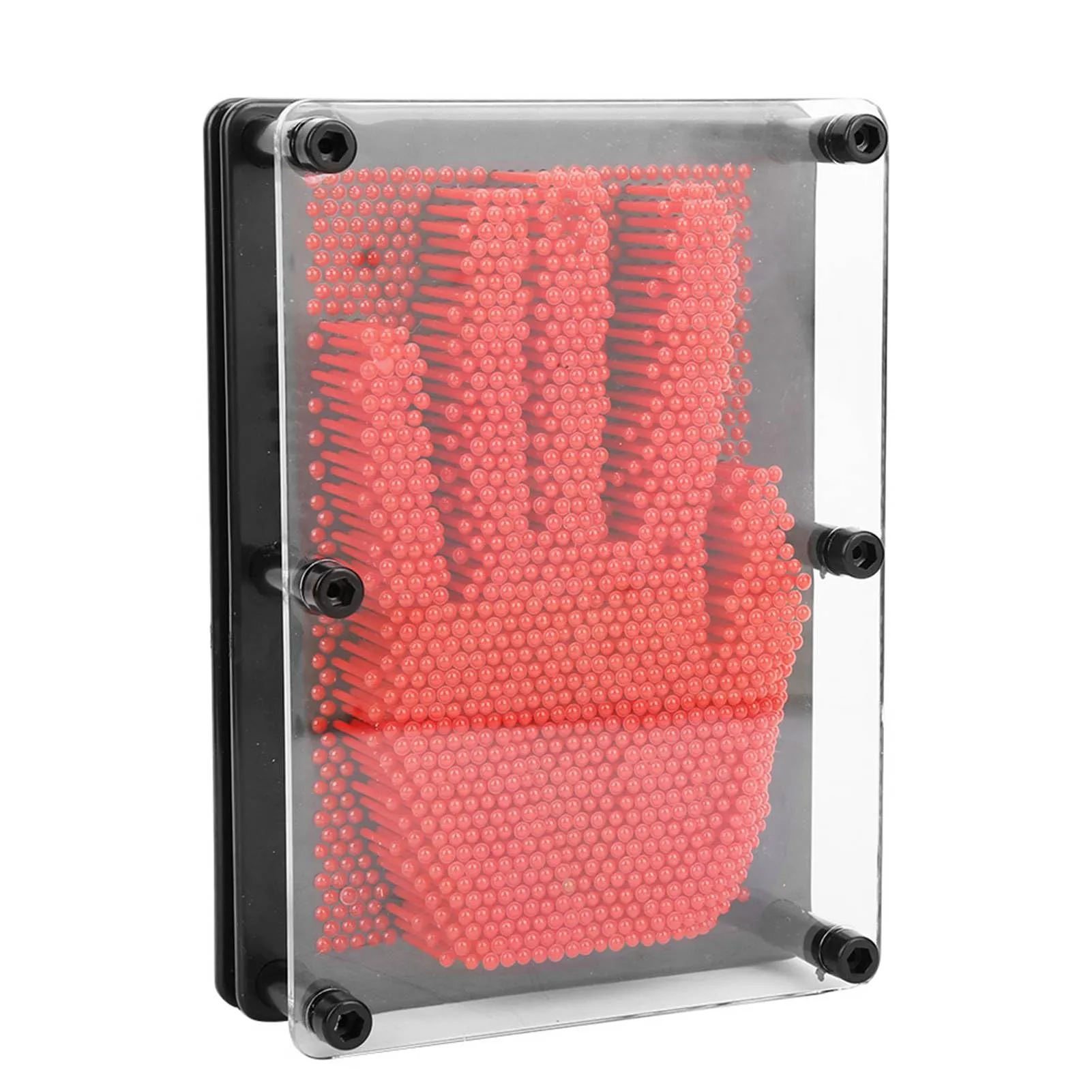 Adfaga Modello 3D Clone a Mano in Plastica per Adulti, Rosso Medio - immagine 5