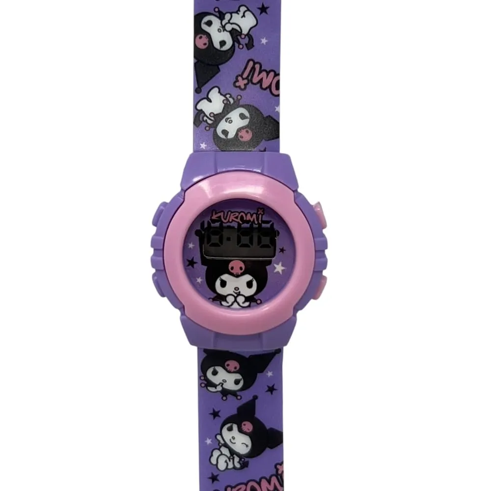 Cartoon Orologio da polso digitale Kuromi per bambine in confezione sagomata - immagine 4