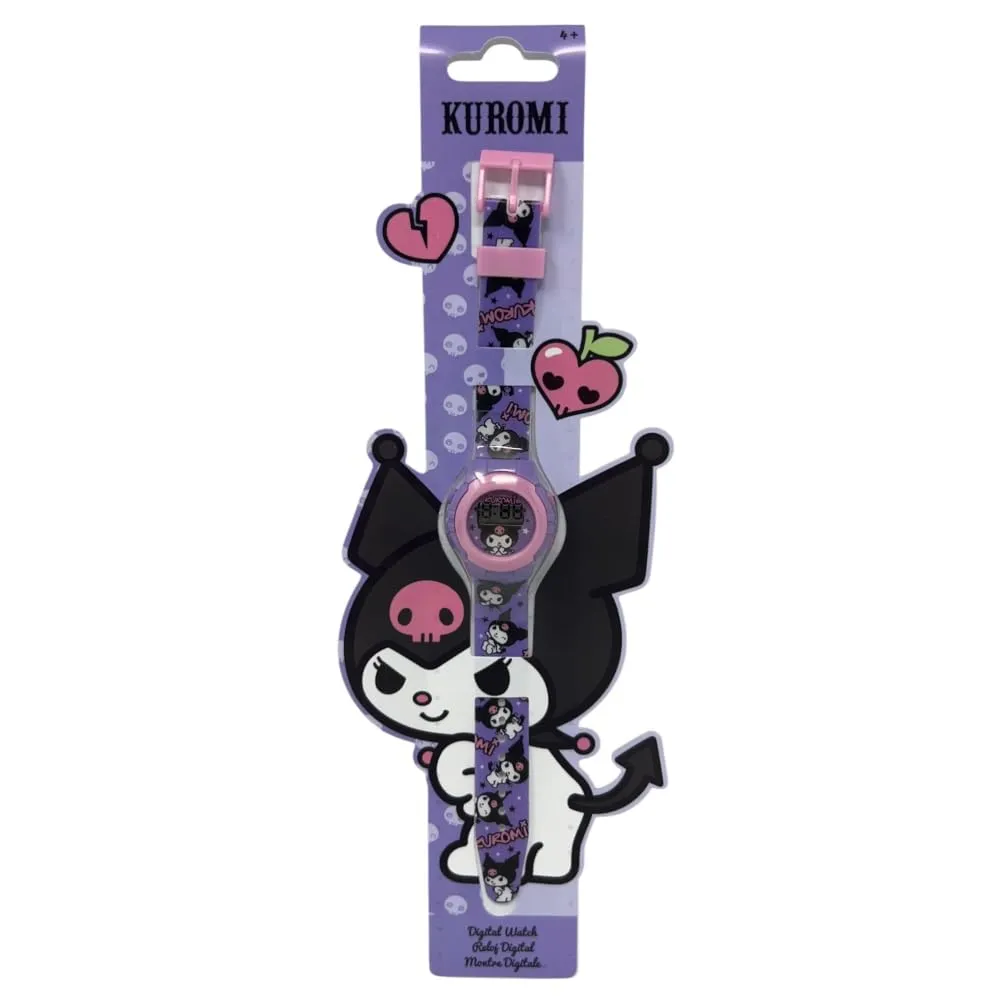 Cartoon Orologio da polso digitale Kuromi per bambine in confezione sagomata - immagine 6