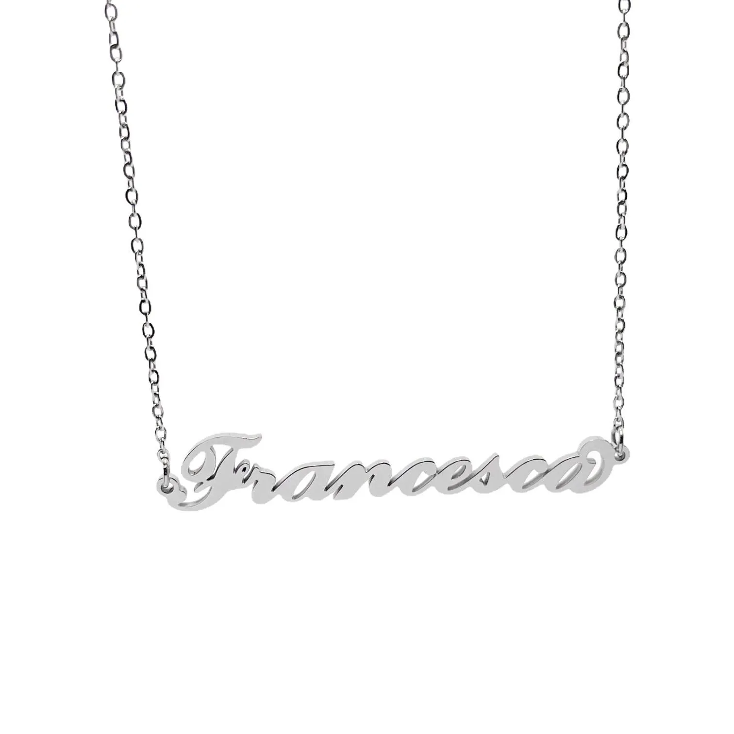 Argento e dintorni Collana in acciaio inossidabile personalizzata Francesca colore argento - immagine 1