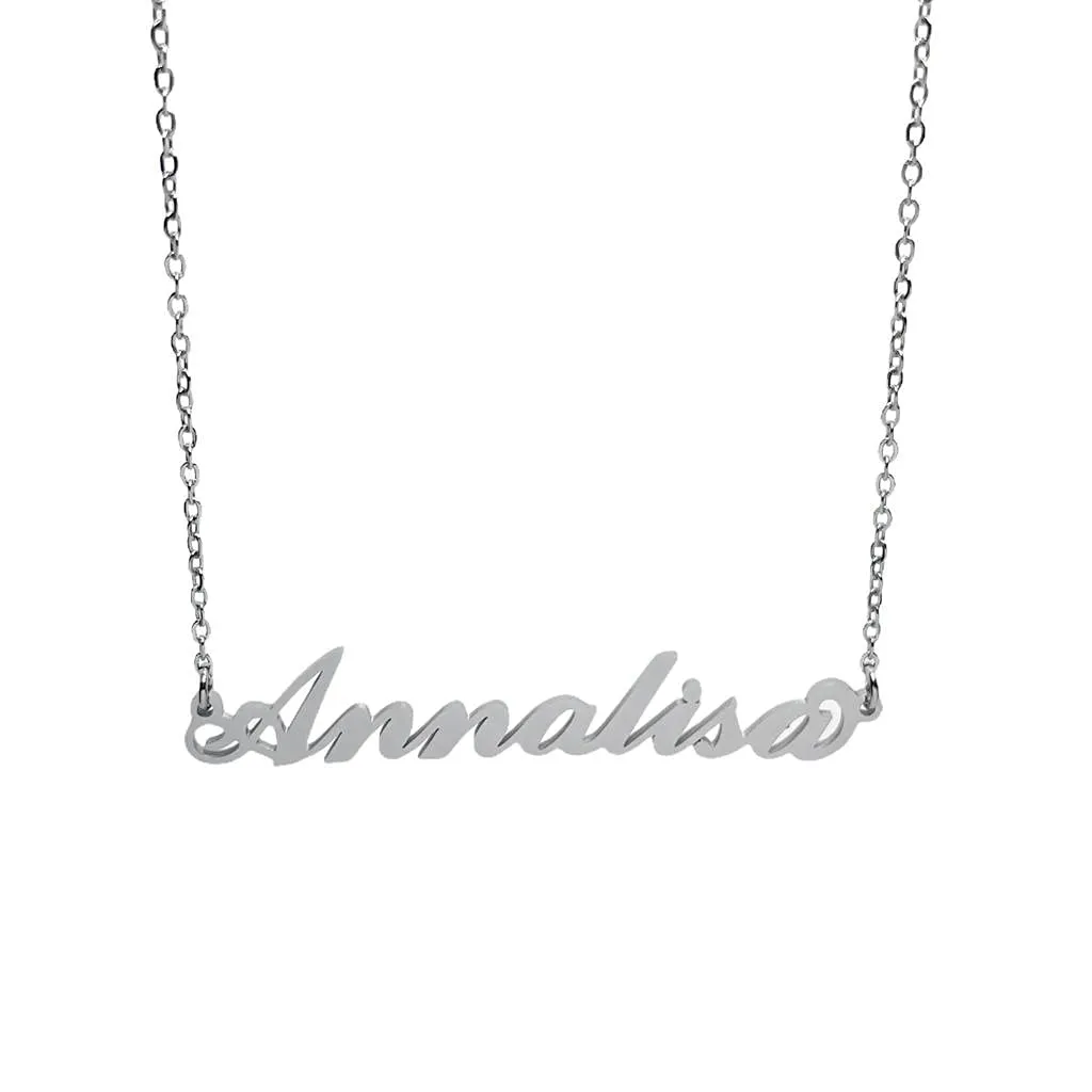 Argento e dintorni Collana in acciaio inossidabile personalizzata Annalisa, colore argento - immagine 1
