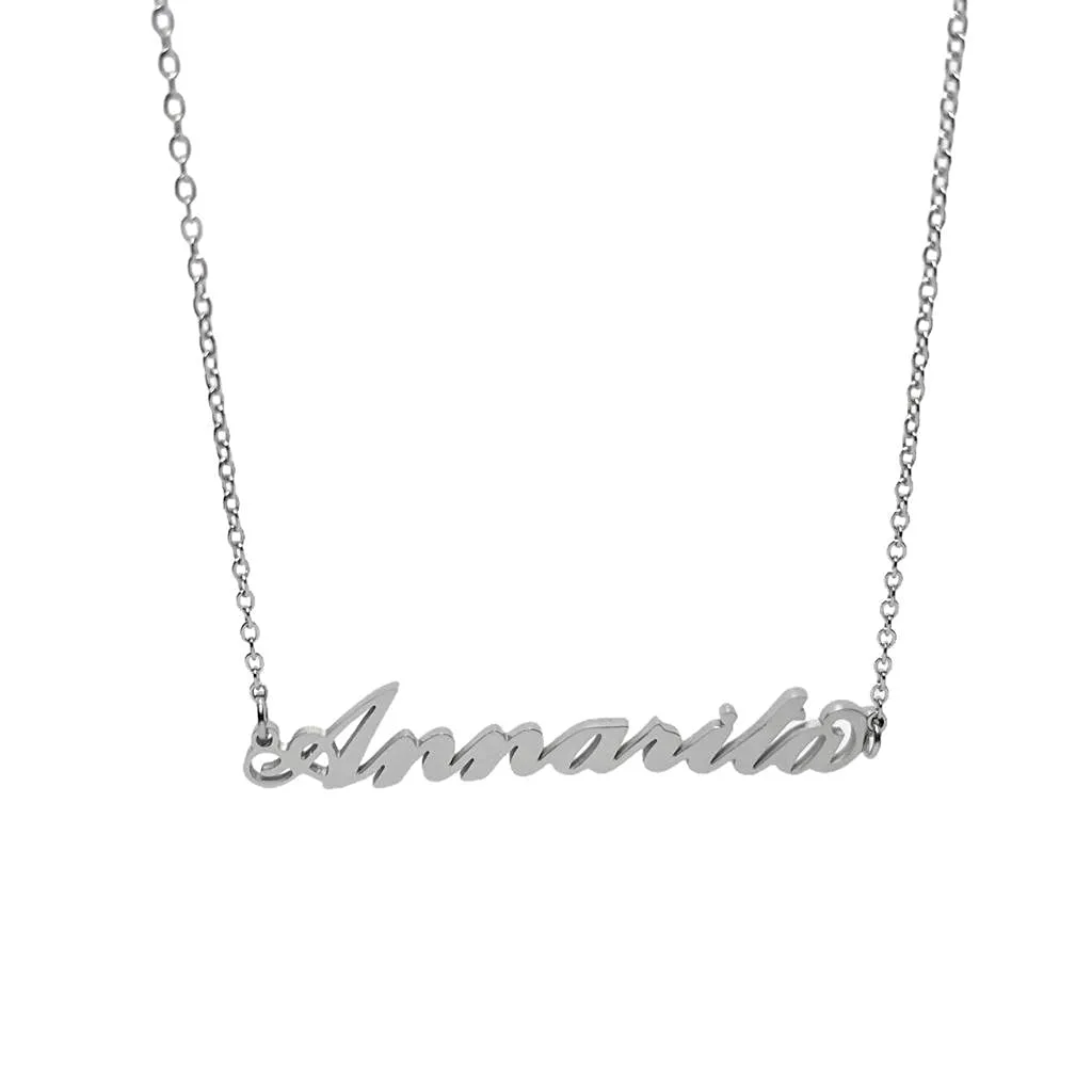 Argento e dintorni Collana personalizzata Annarita in acciaio inossidabile argento - immagine 1
