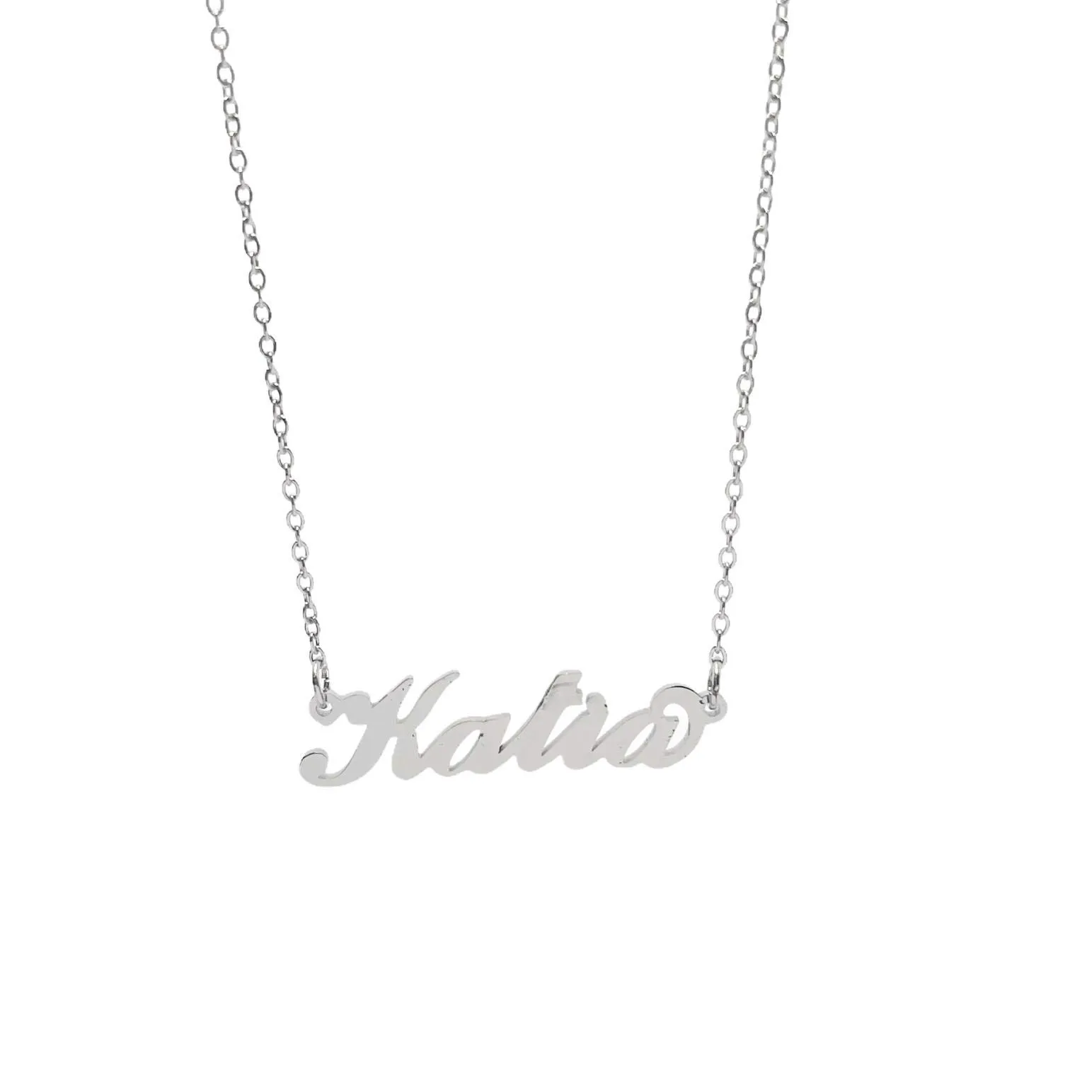 Argento e dintorni Collana in acciaio inossidabile personalizzata Katia, colore argento - immagine 1