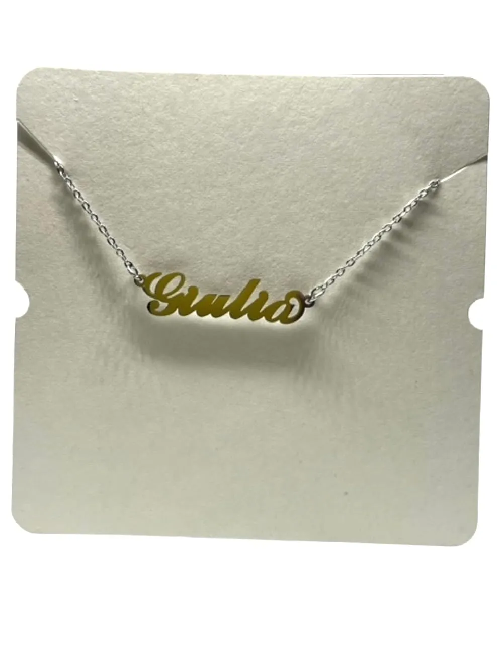 Argento e dintorni Collana personalizzata Marta in acciaio inossidabile argento - immagine 3