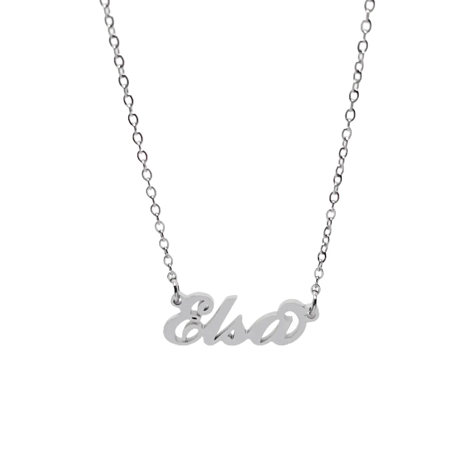 Argento e dintorni Collana in acciaio inossidabile personalizzata Elsa, colore argento - immagine 1