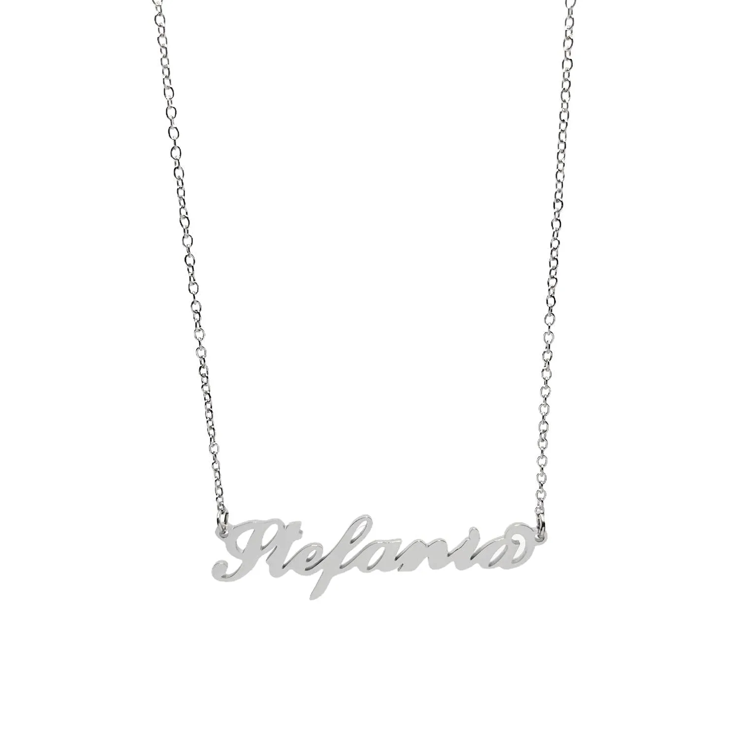 Argento e dintorni Collana in acciaio inossidabile personalizzata Stefania, colore argento - immagine 4