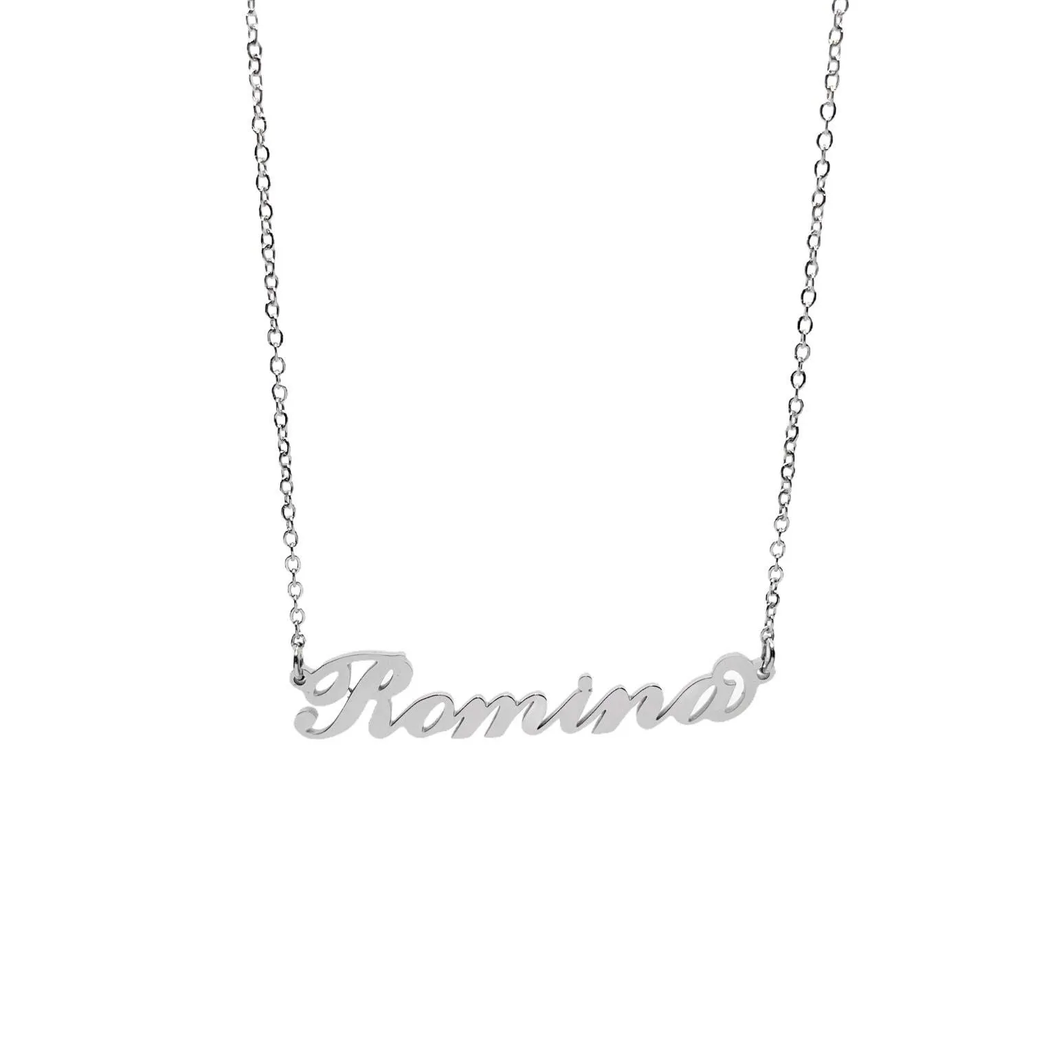 Argento e dintorni Collana in acciaio inossidabile personalizzata Romina, colore argento - immagine 1