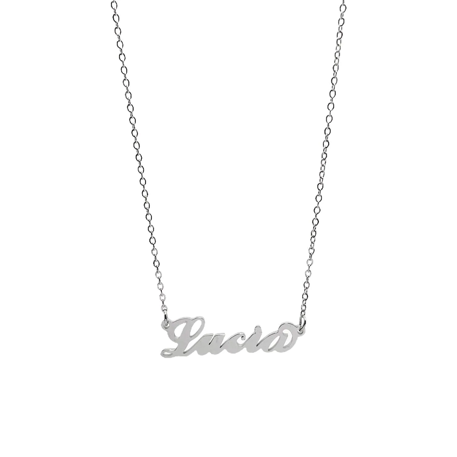 Argento e dintorni Collana in acciaio inossidabile personalizzata Lucia, colore argento - immagine 1