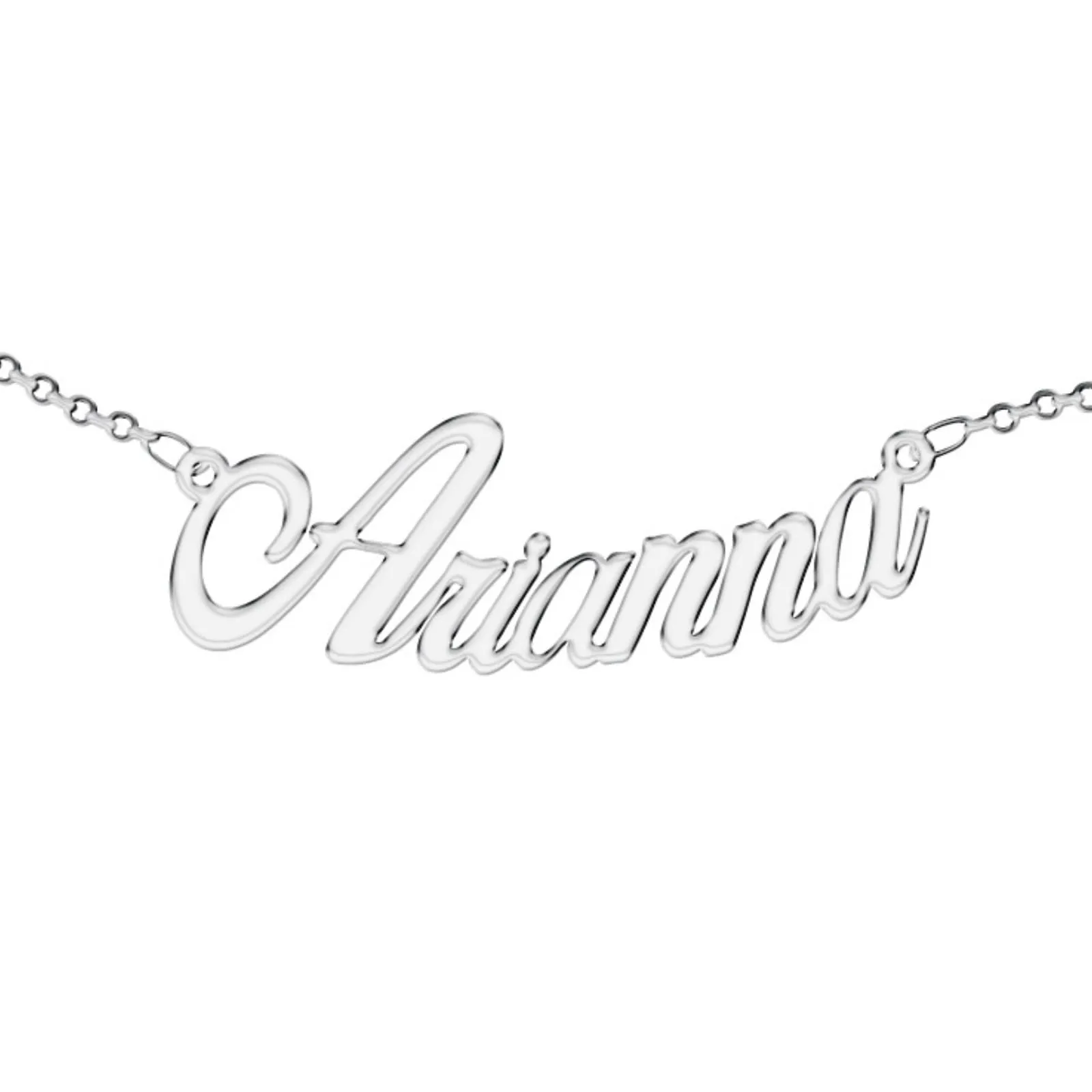 Zuffetti Collana da Donna Personalizzata con Nome in Acciaio Inossidabile Argento - immagine 1
