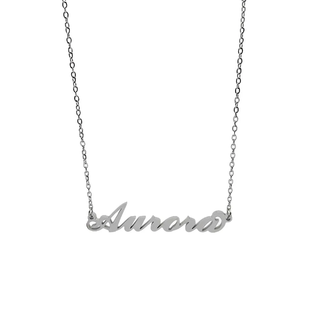 Argento e dintorni Collana Personalizzata Aurora in Acciaio Inossidabile Colore Argento - immagine 1