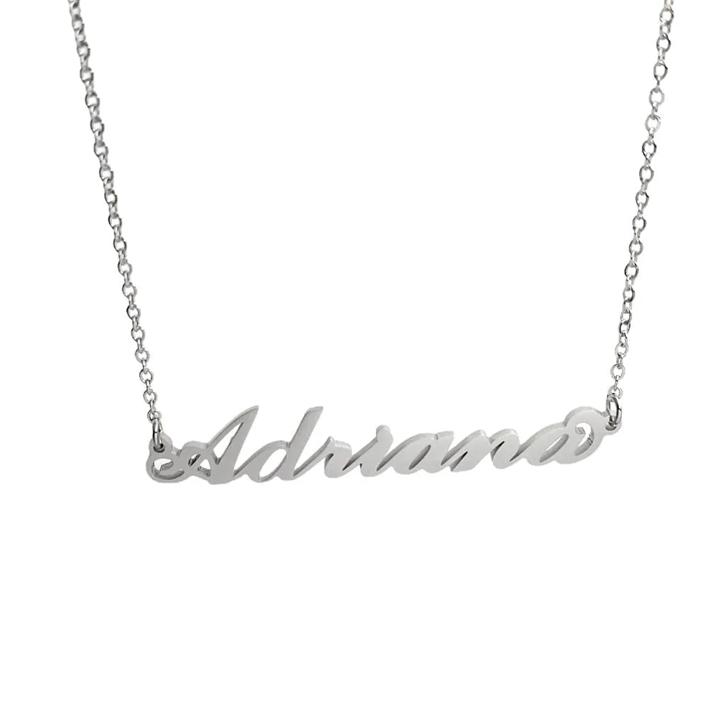 Argento e dintorni Collana in acciaio inossidabile personalizzata Adriana, colore argento - immagine 1