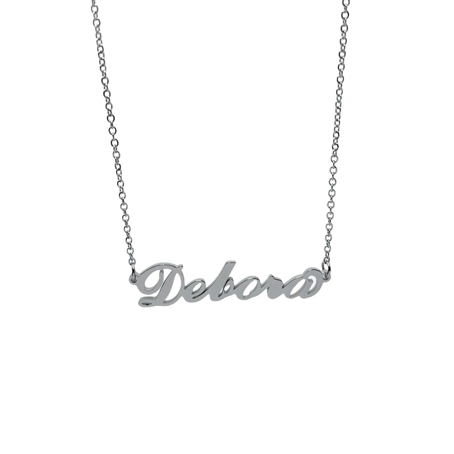 Argento e dintorni Collana in acciaio inossidabile personalizzata Debora, colore argento, 40 cm - immagine 1