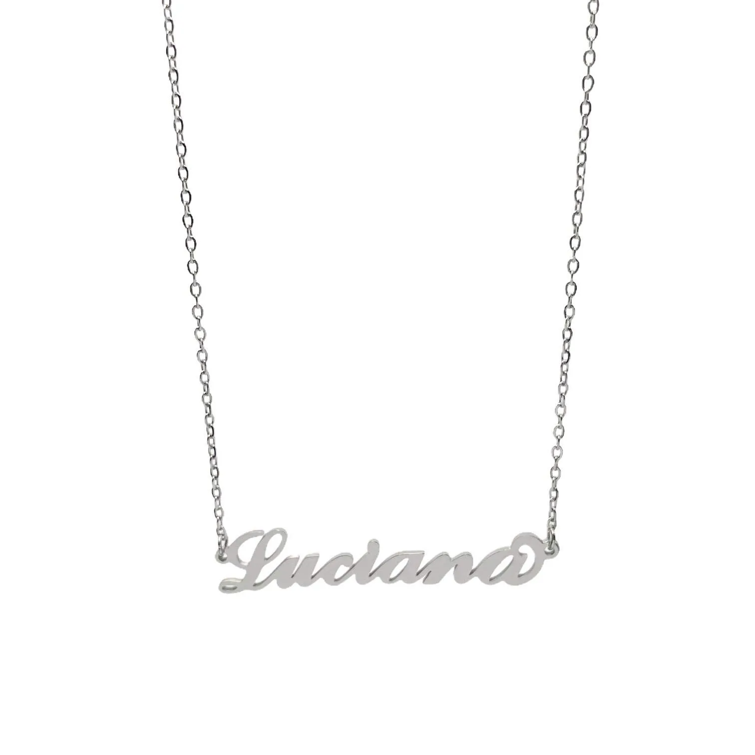 Argento e dintorni Collana in acciaio inossidabile personalizzata Luciana, colore argento - immagine 1