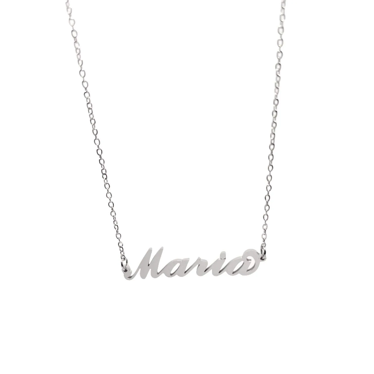 Argento e dintorni Collana in acciaio inossidabile personalizzata con nome Maria, colore argento - immagine 1