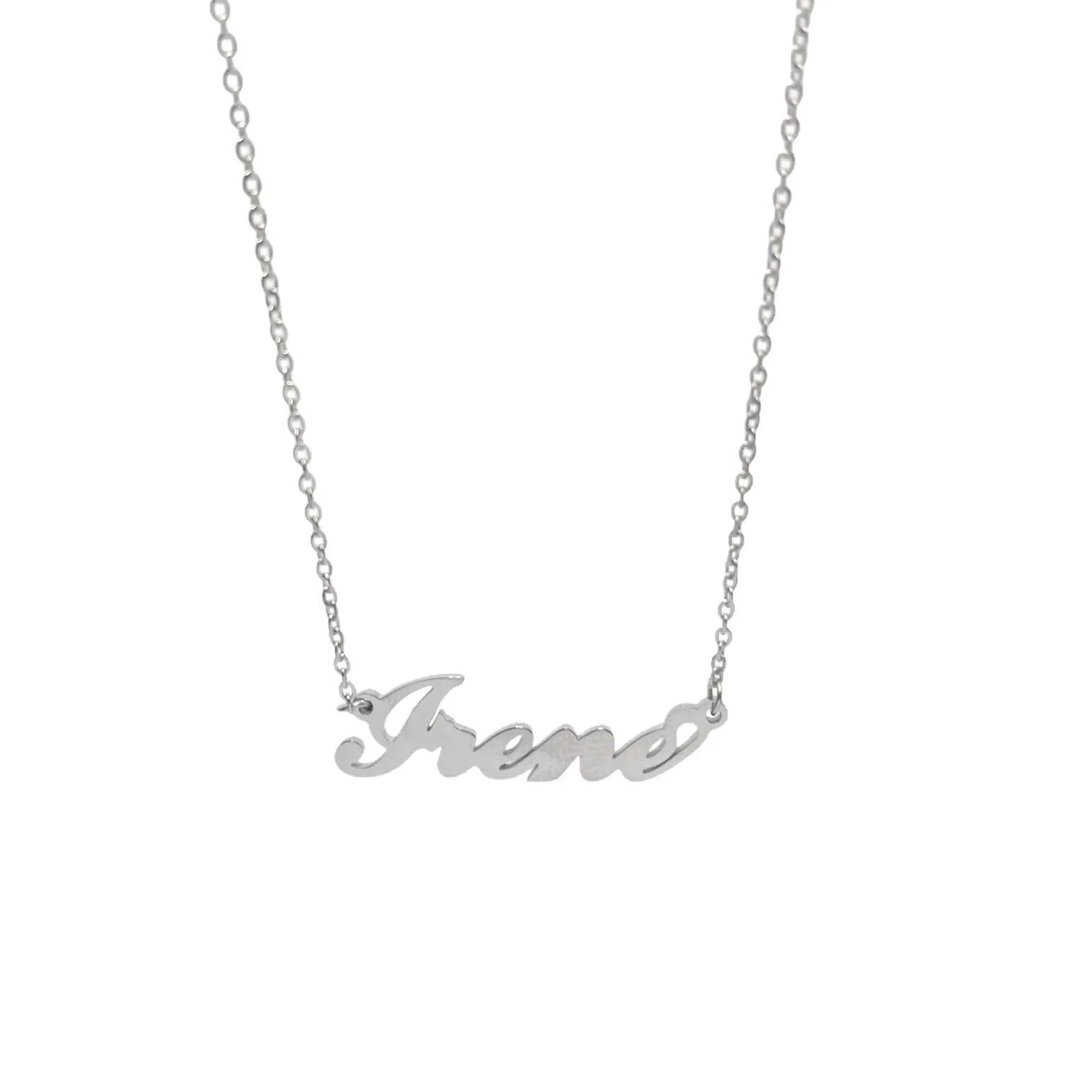 Argento e dintorni Collana in acciaio inossidabile personalizzata Irene, Colore Argento - immagine 1