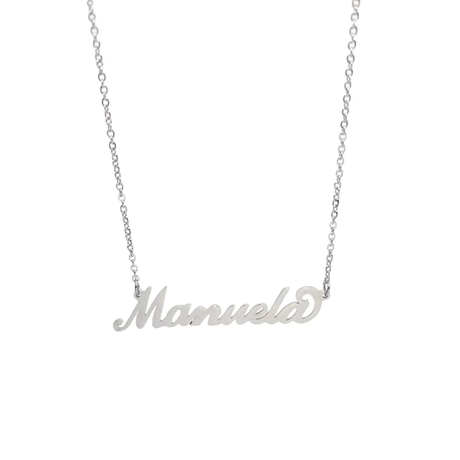 Argento e dintorni Collana in acciaio inossidabile personalizzata Manuela, colore argento - immagine 1