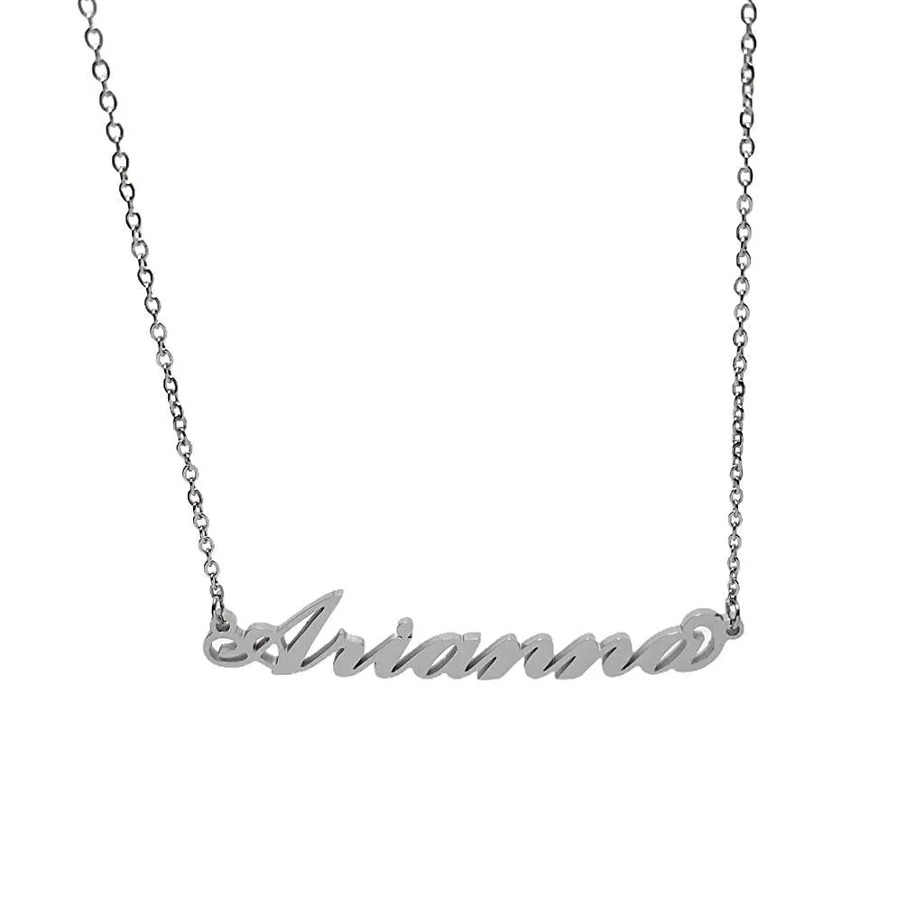 Argento e dintorni Collana in acciaio inossidabile personalizzata Arianna, colore argento - immagine 1