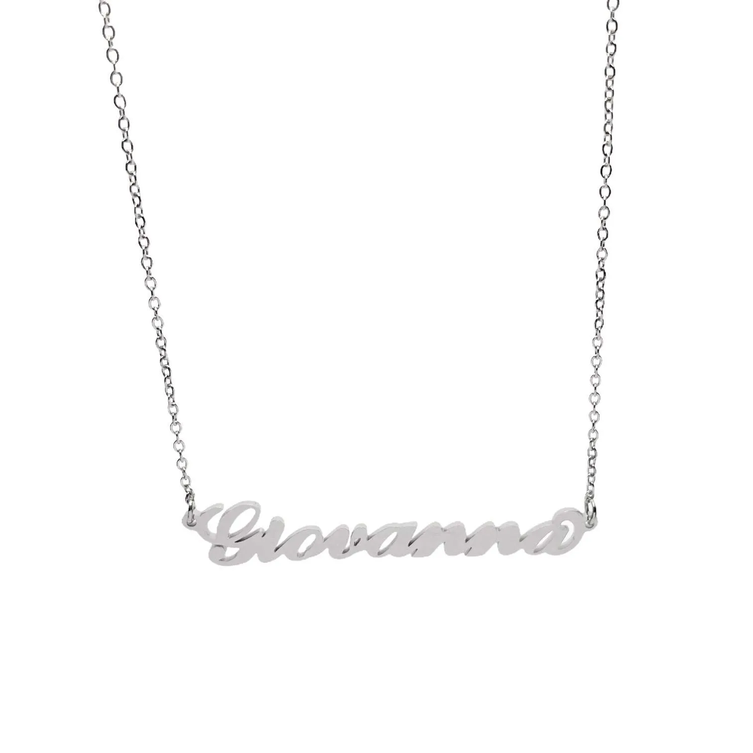 Argento e dintorni Collana in acciaio inossidabile personalizzata Giovanna, colore argento, anallergica - immagine 1