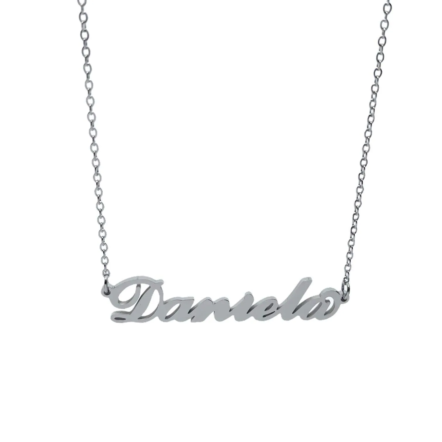 Argento e dintorni Collana in acciaio inossidabile personalizzata Daniela, argento, 40 cm - immagine 1
